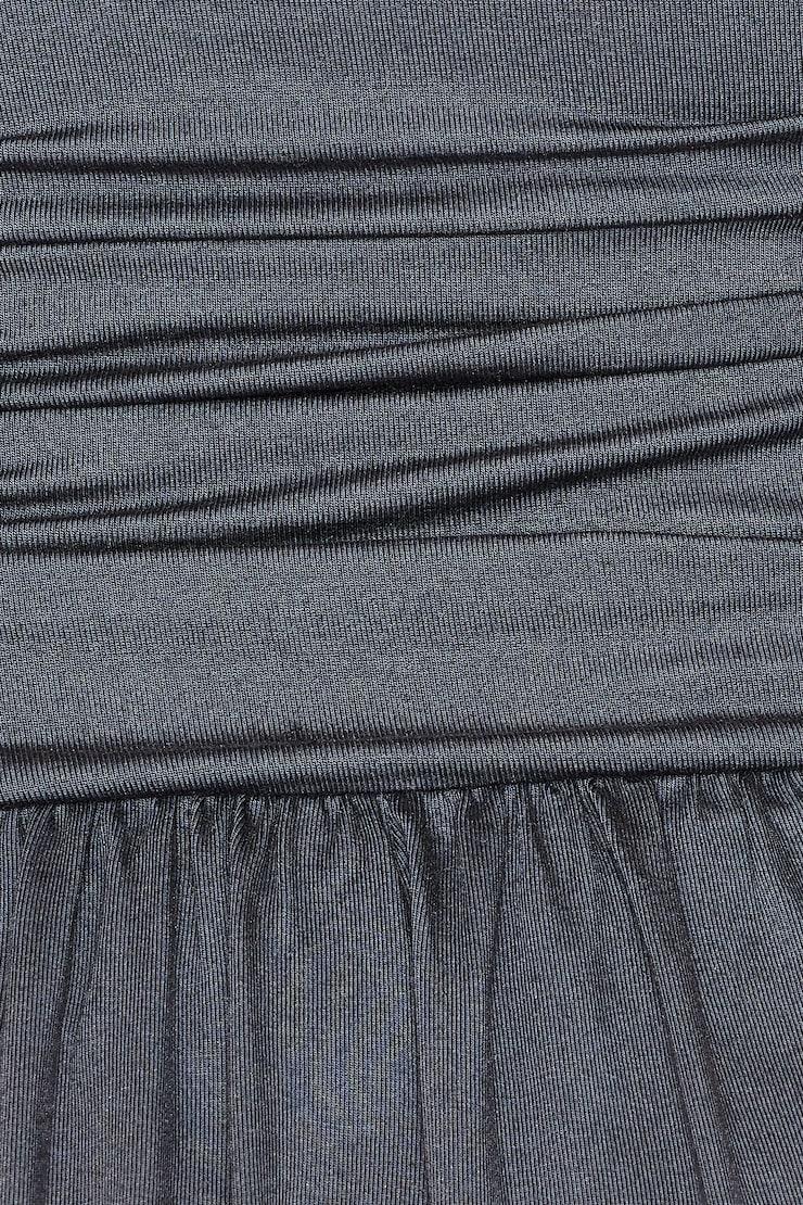 Ruched Drop Waist Romper Dress Product Image