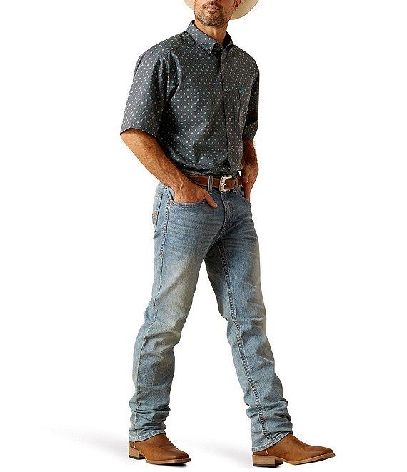 Ariat Johnnie Classic Fit Short Sleeve Printed Poplin Shirt Product Image