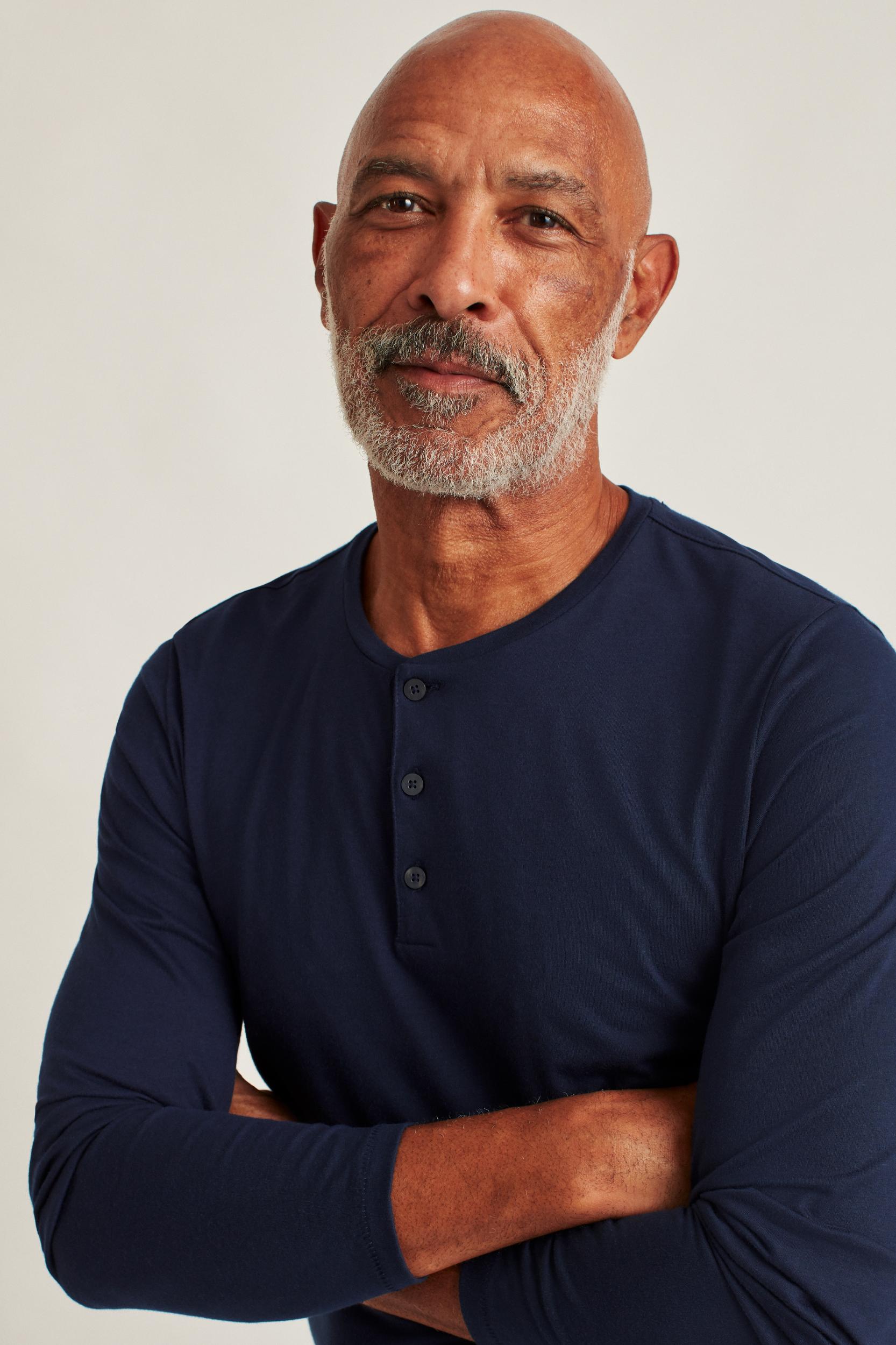 Pima Performance Long Sleeve Henley Product Image