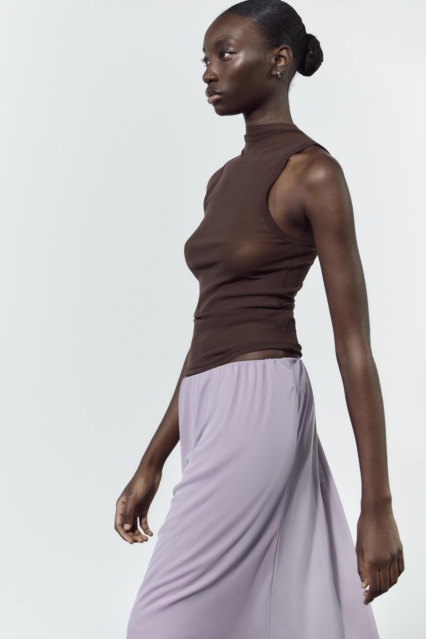 SEMI-SHEER HALTER TOP Product Image