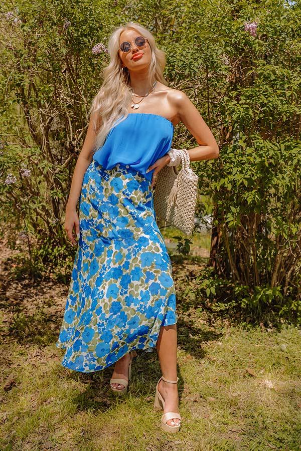 Meant To Wow Shift Top In Royal Blue Product Image