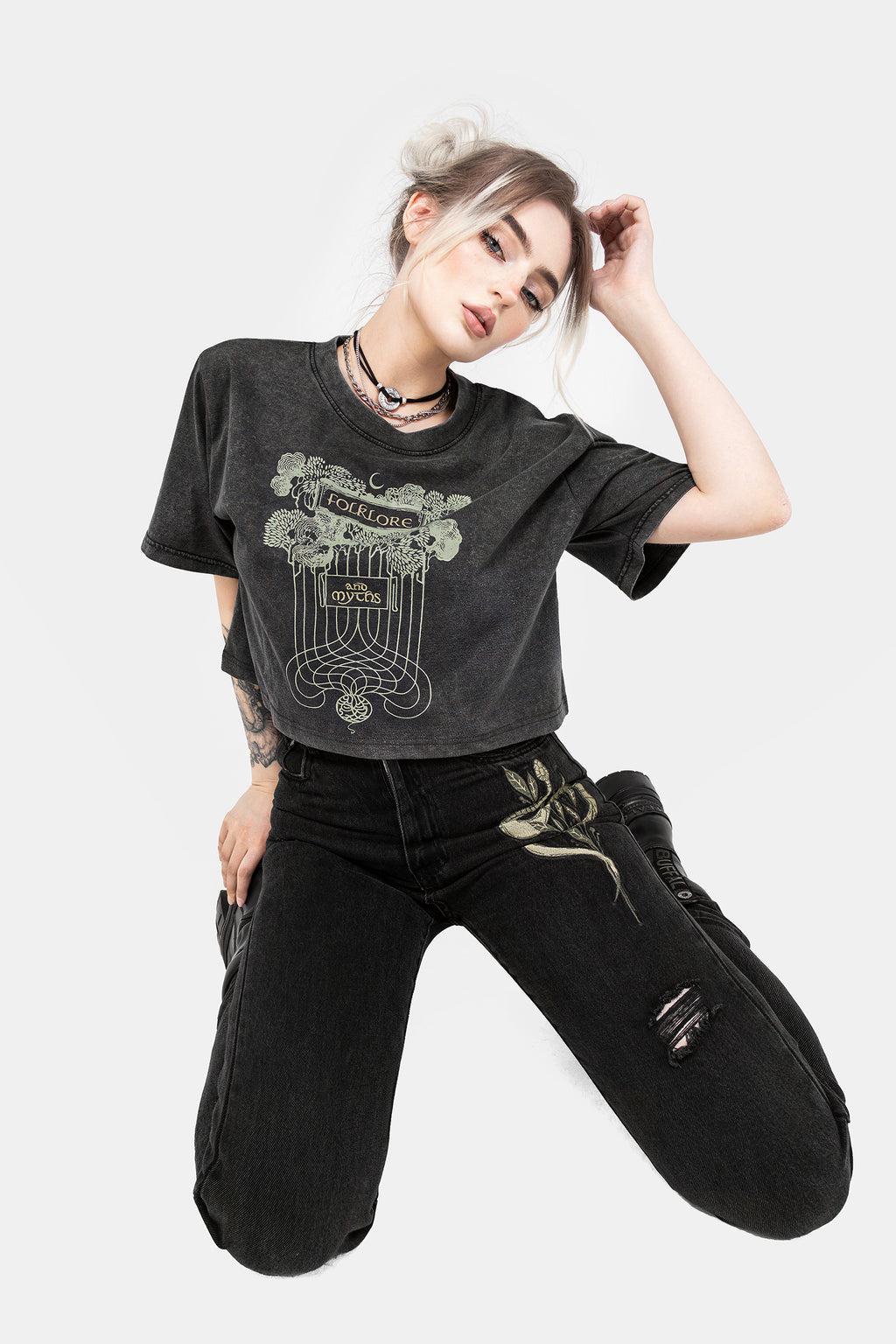 Folklore Boxy Crop T-shirt Product Image