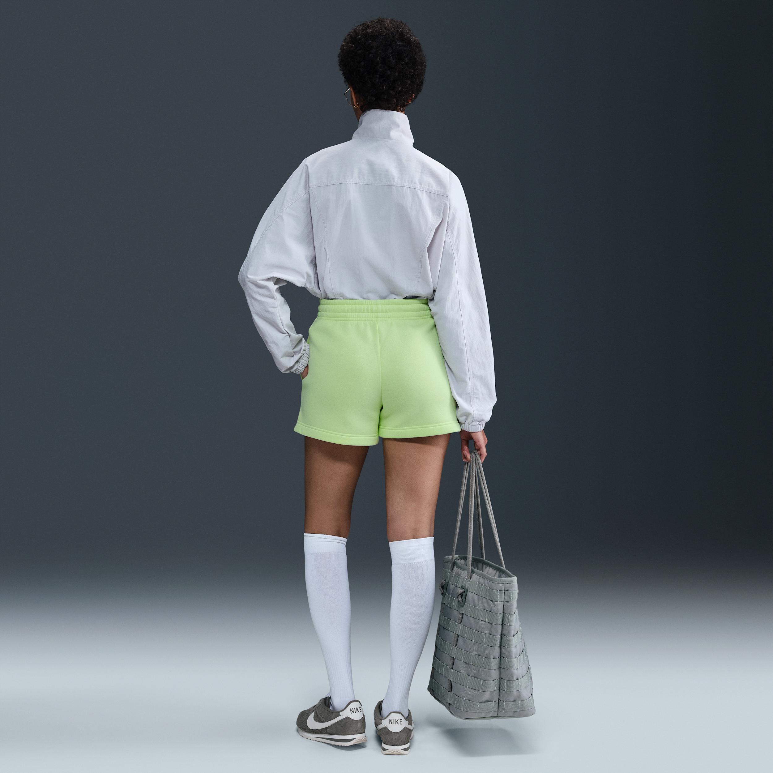 Womens Nike Sportswear Phoenix Fleece Mid-Rise 4 Shorts | IH2108-360 Product Image