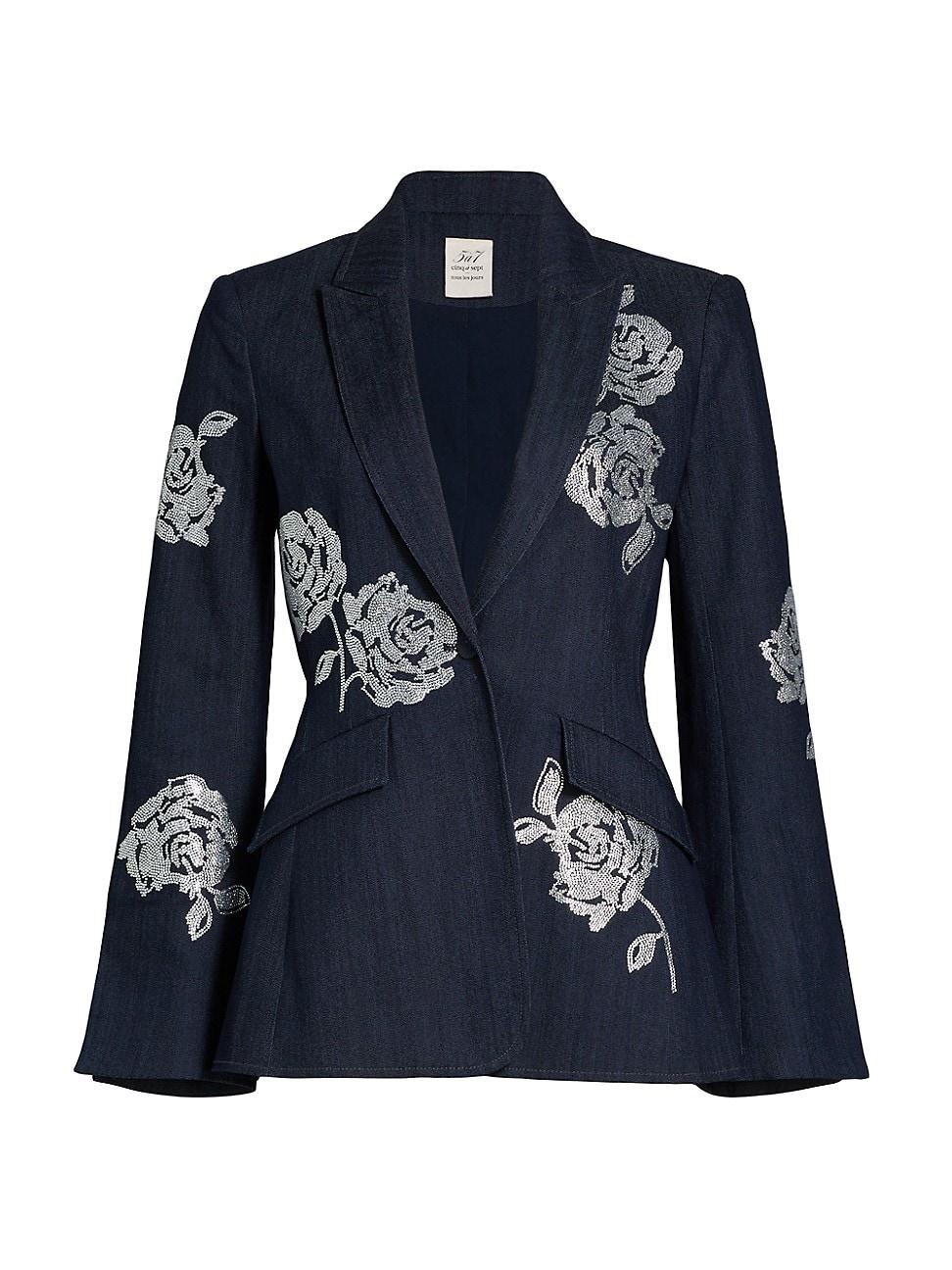 Womens Cheyenne Crystal Roses Blazer Product Image