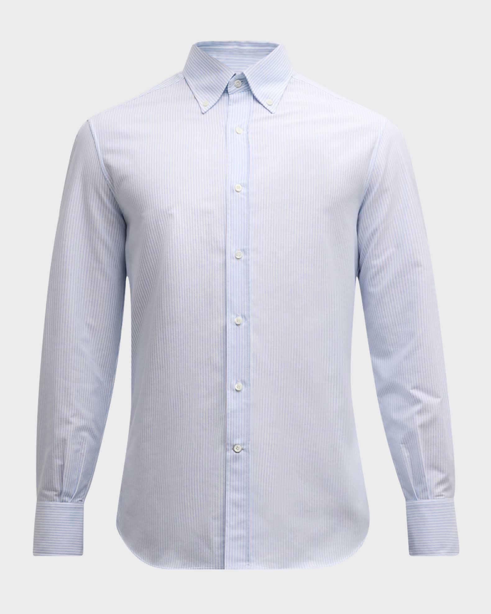 Men's Cotton Pinstripe Sport Shirt Product Image