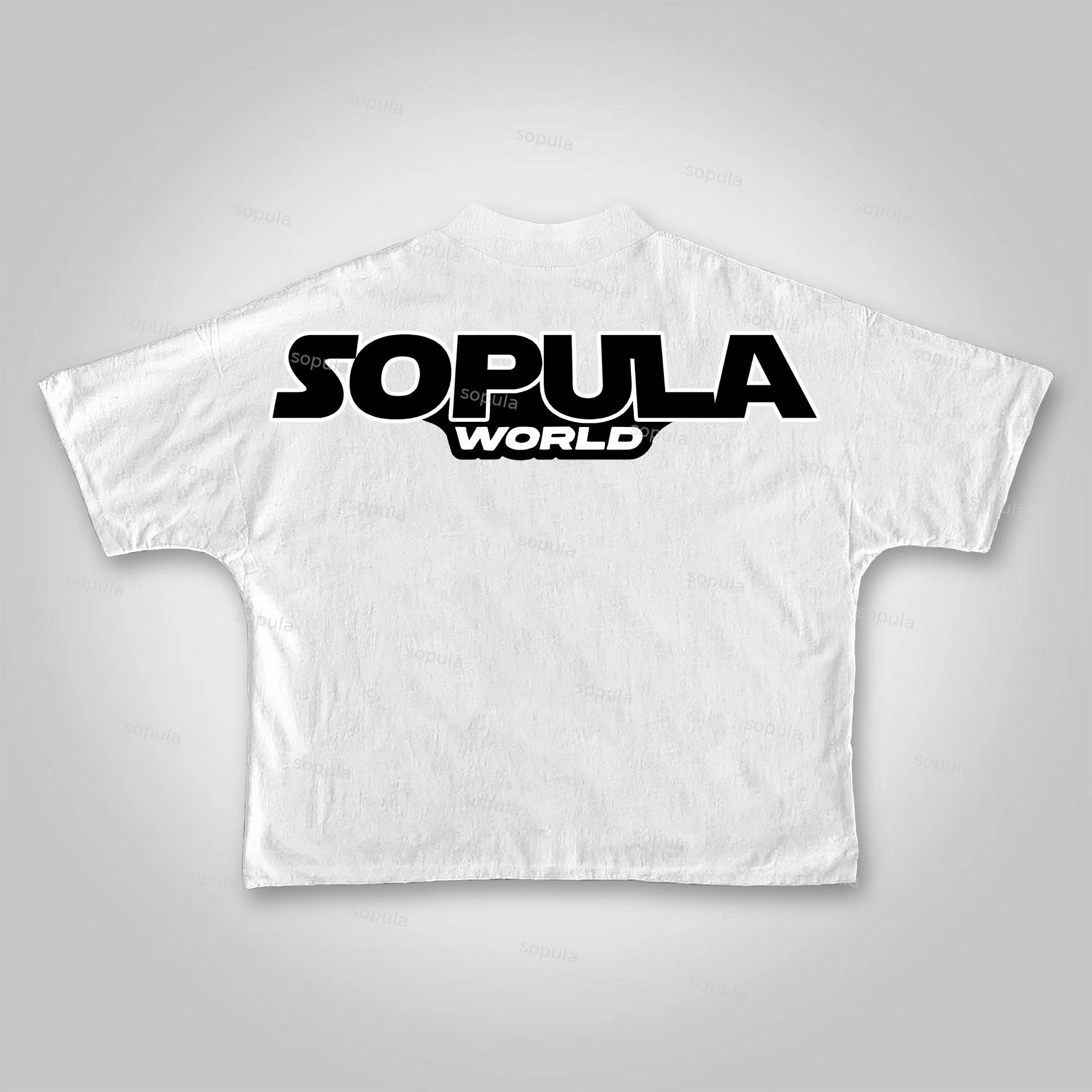 Sopula Street Map Crosshair Pattern Cropped T-shirt Product Image