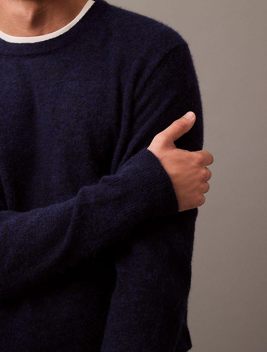 Refined Alpaca Wool Blend Knit Sweater Product Image