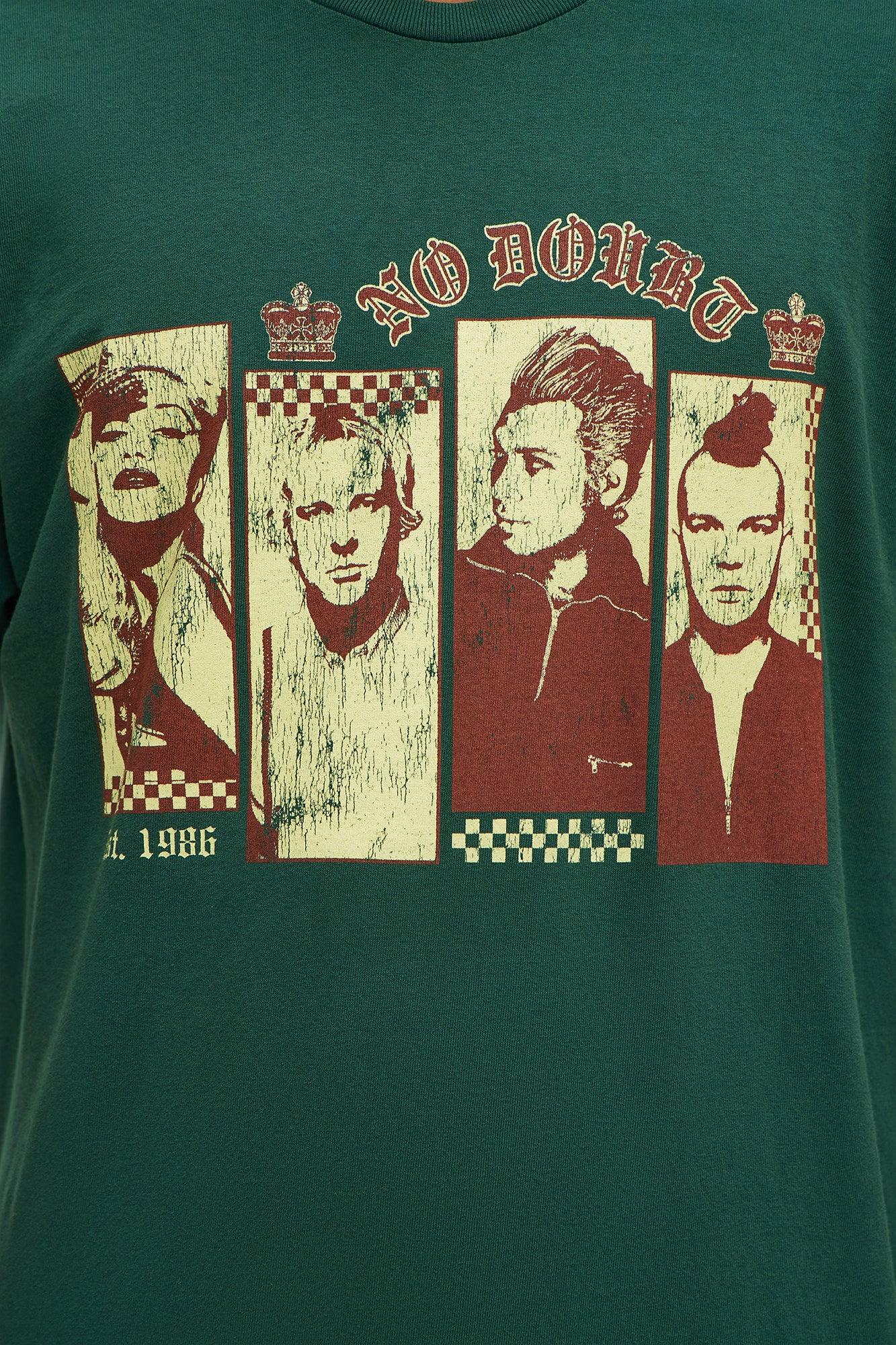 No Doubt Hella Good Short Sleeve Tee - Hunter Green Product Image