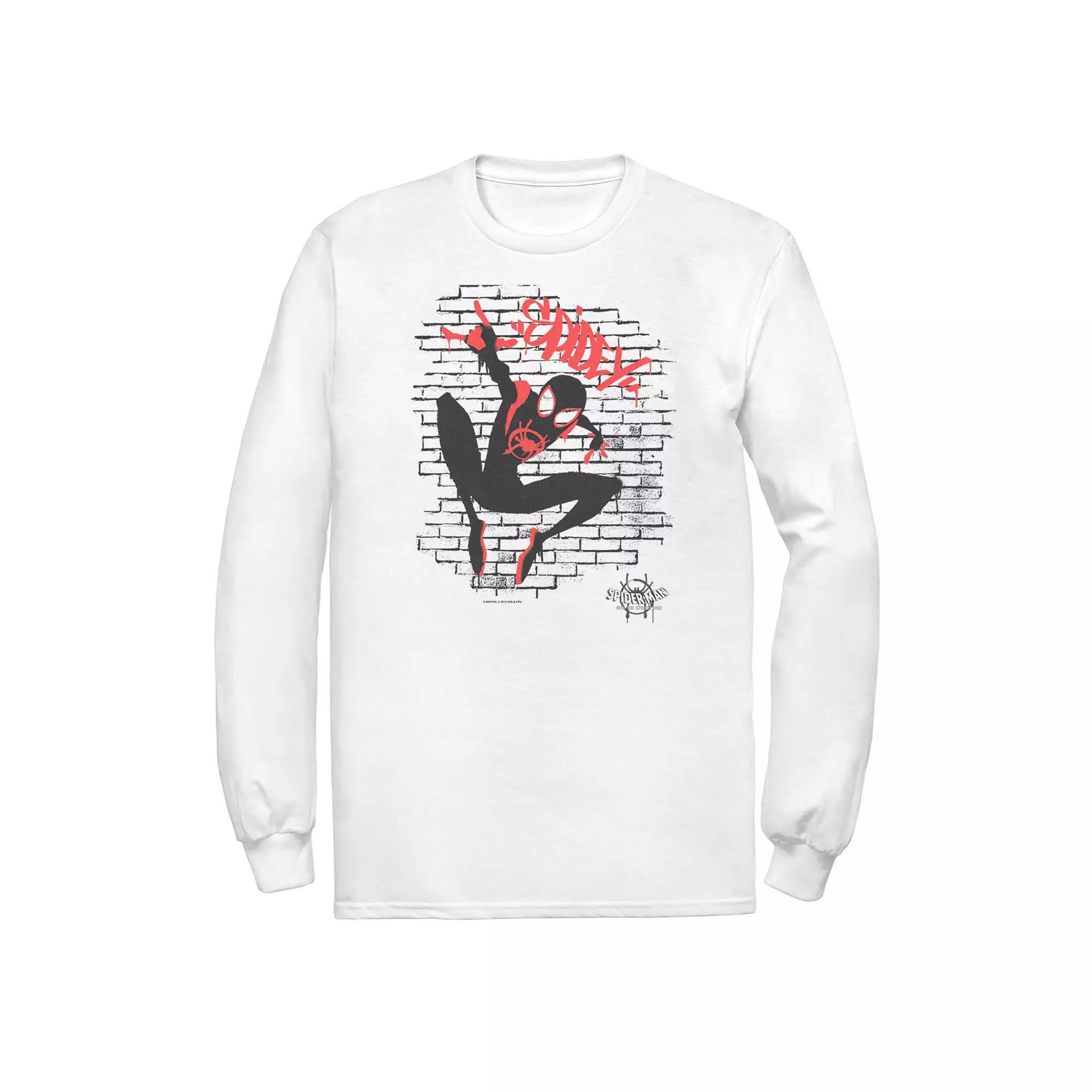Men's Marvel Spiderverse Spider-Man Graffiti Tee,  Product Image