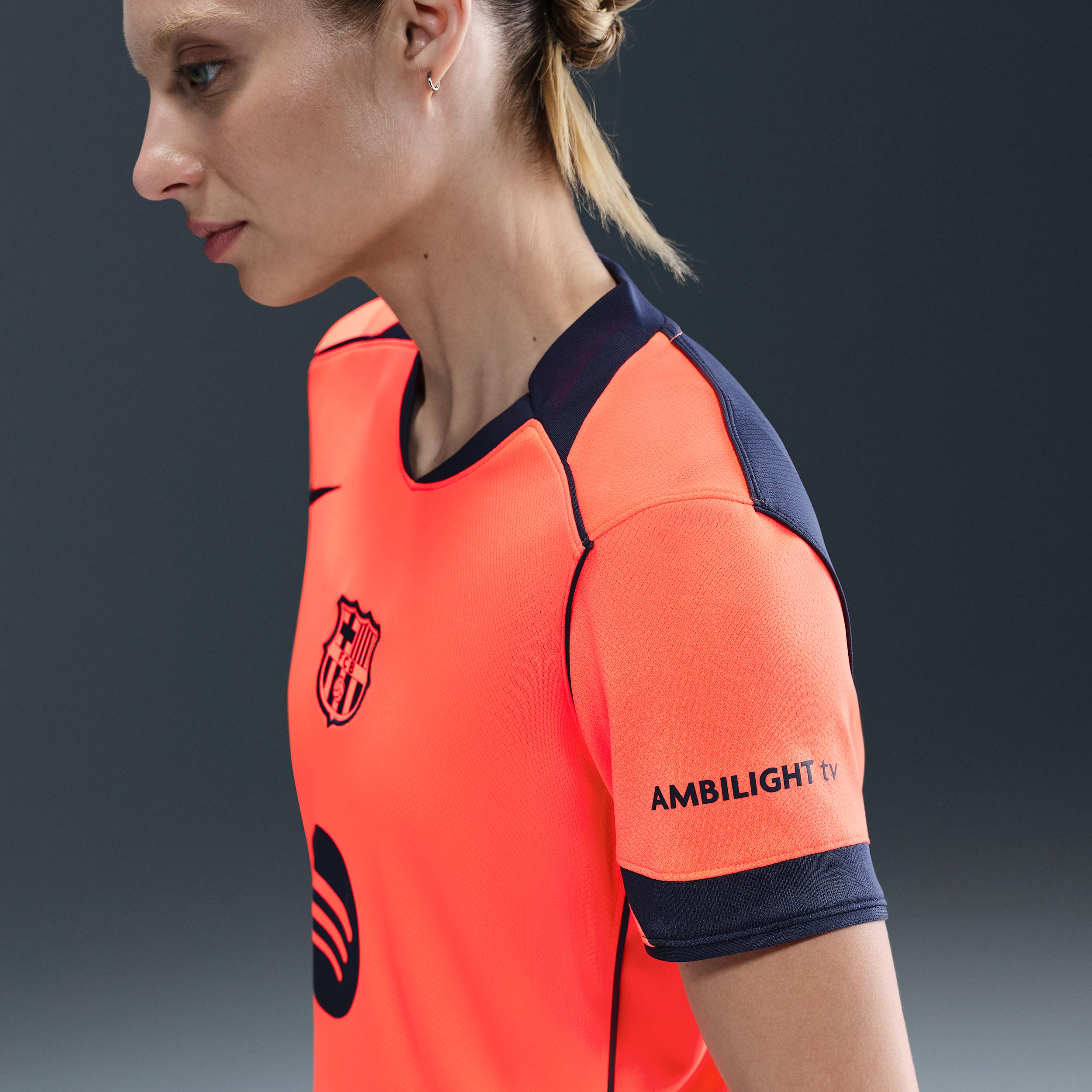 FC Barcelona 2025/26 Stadium Third Nike Womens Dri-FIT Total 90 Soccer Replica Jersey | HM3240-855 Product Image