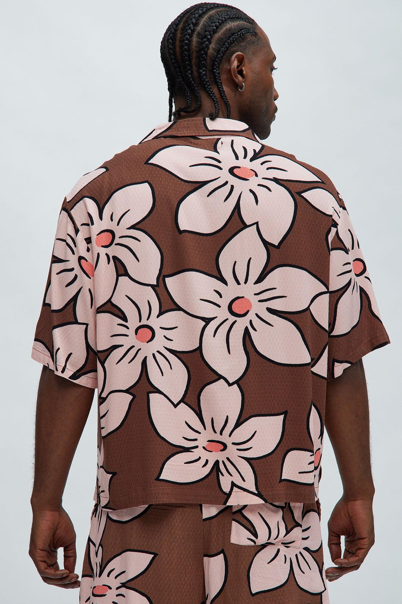 Malaysia Floral Shirt - Brown/combo Product Image
