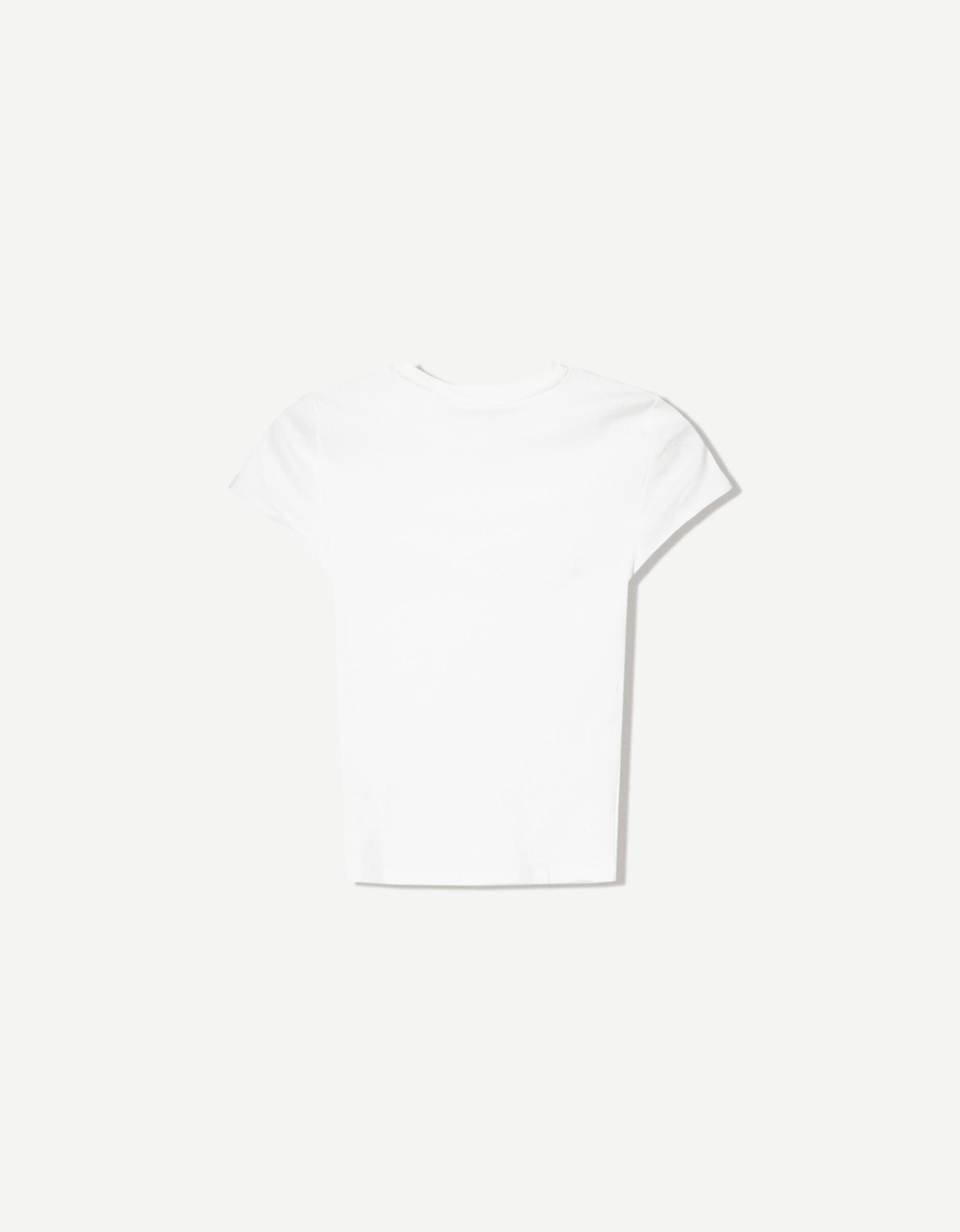 Short sleeve T-shirt with a scoop neck Product Image