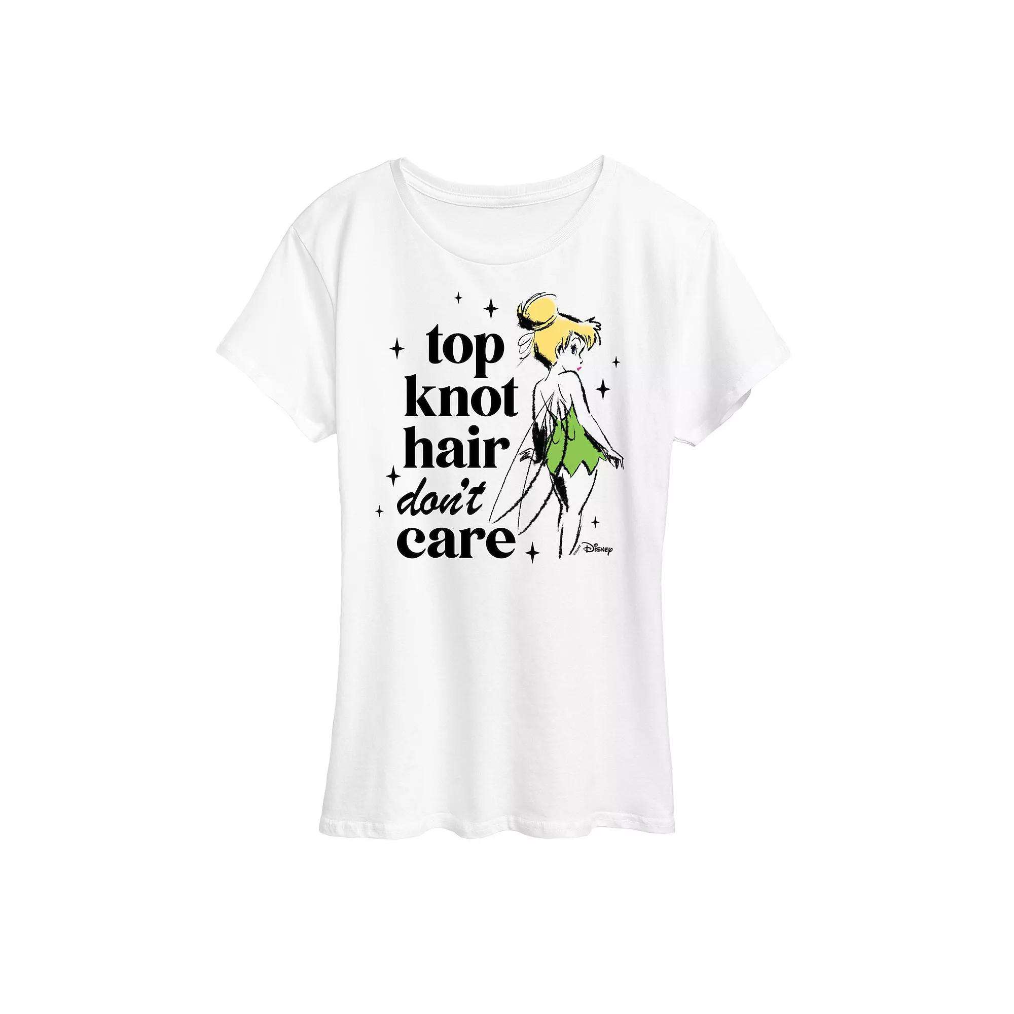 Disney's Tinker Bell Women's Top Knot Graphic Tee, Girl's,  Product Image