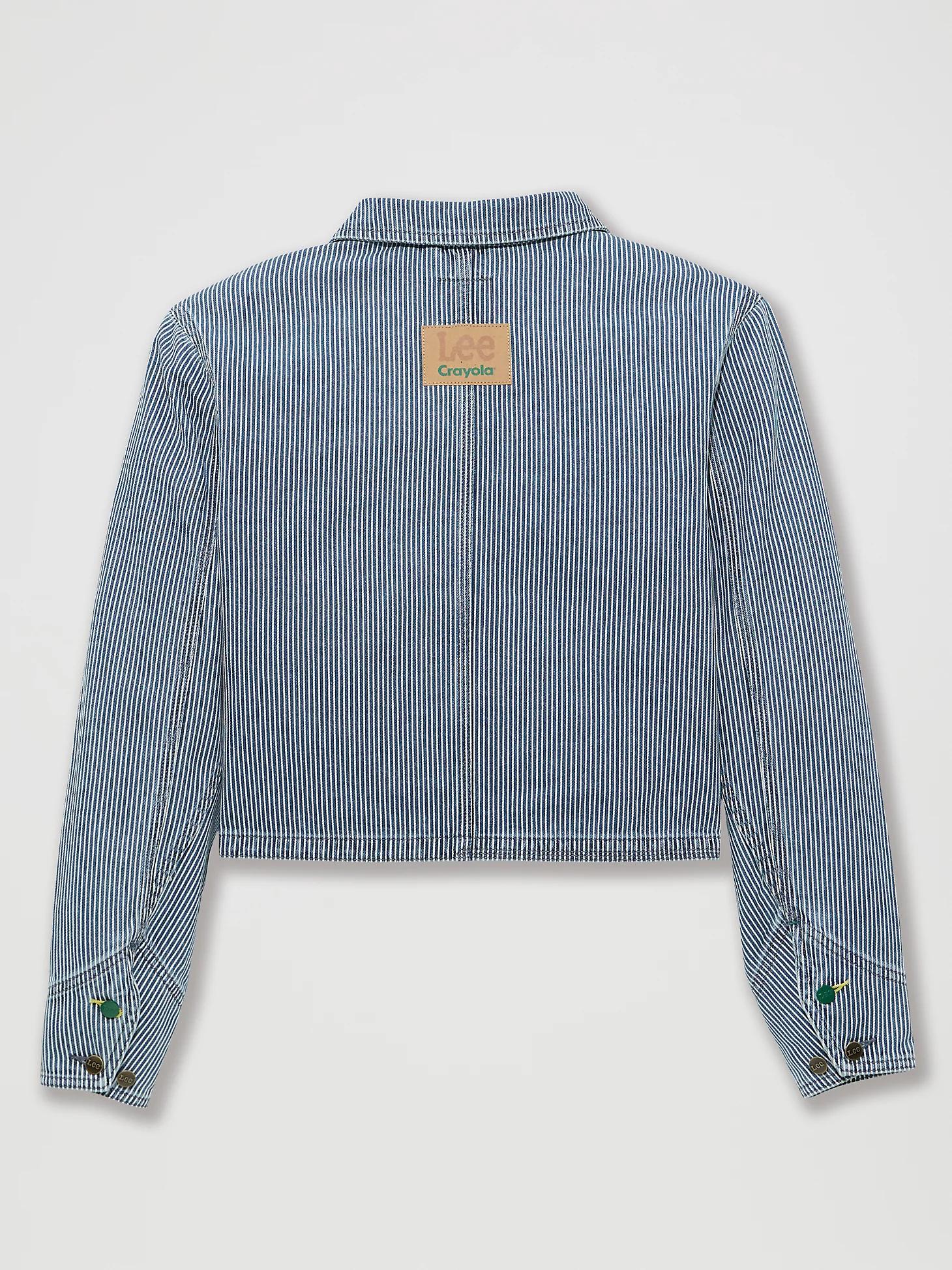 Women's Lee® x Crayola® Railroad Stripe Crop Chore Jacket | Women's Jackets & Outerwear | Lee® Product Image