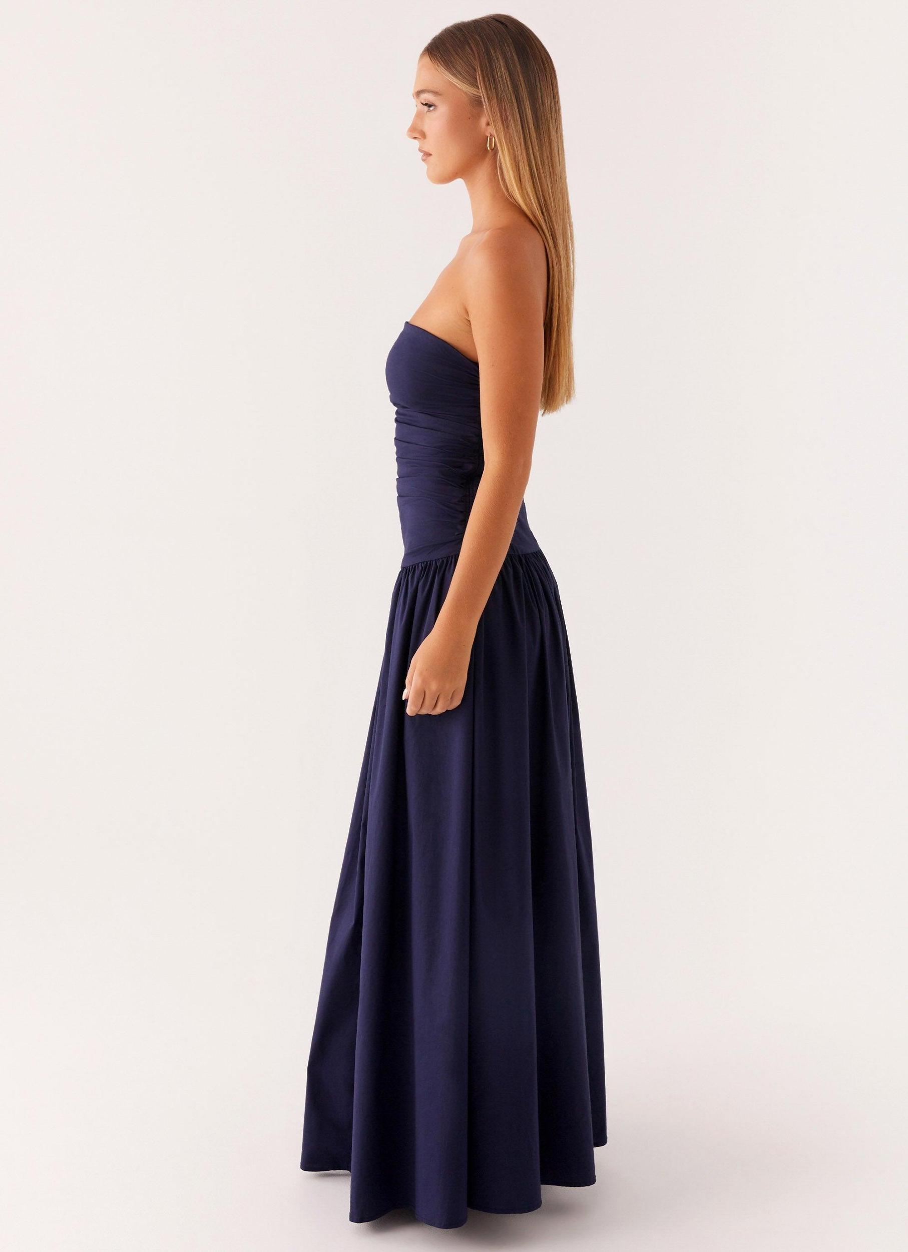 Carmel Maxi Dress - Navy Product Image
