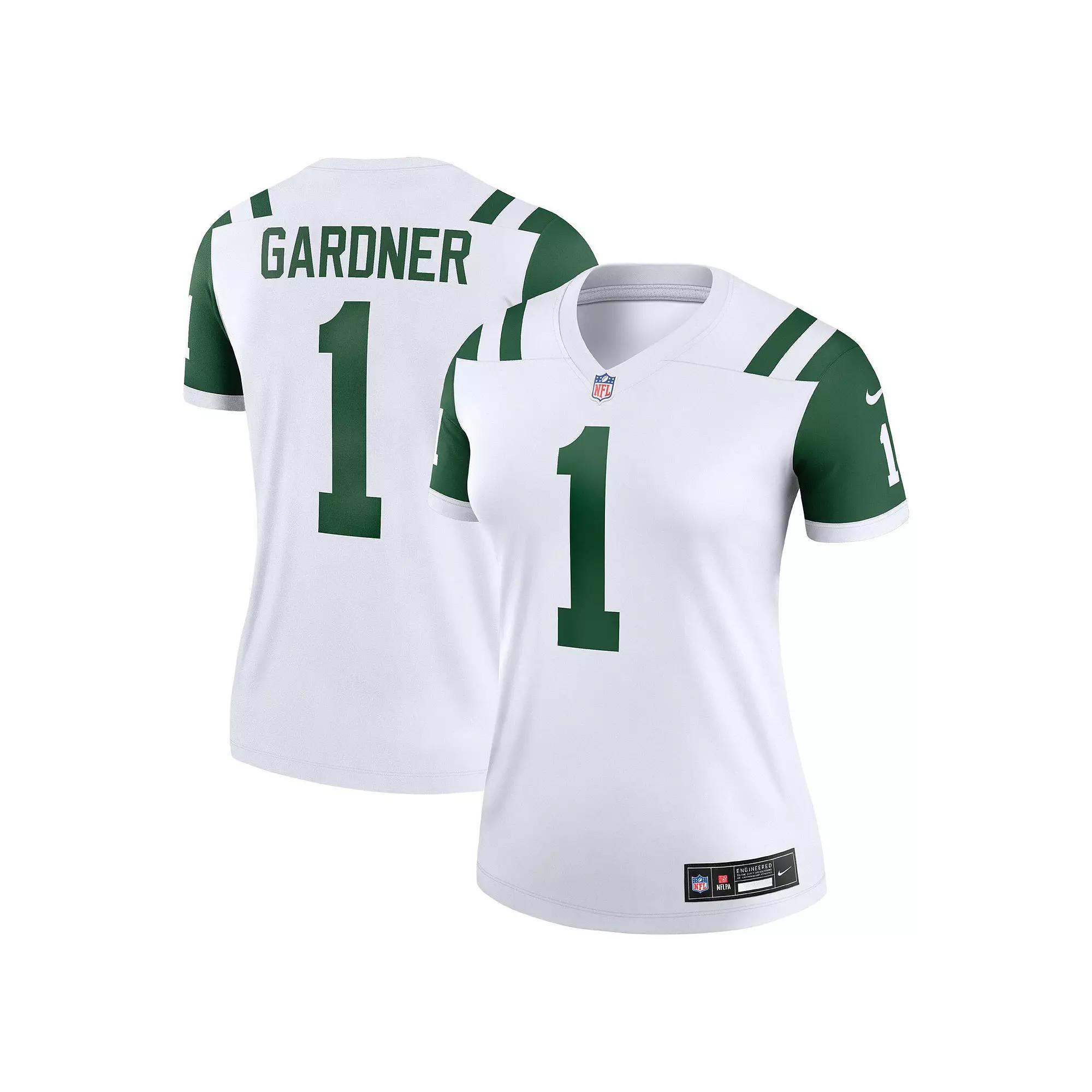 Women's Nike Ahmad Sauce Gardner Classic Alternate White New York Jets Alternate Legend Player Performance Top, Size: XL Product Image