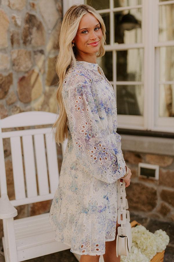 Sunday in St. Cloud Eyelet Mini Dress Product Image