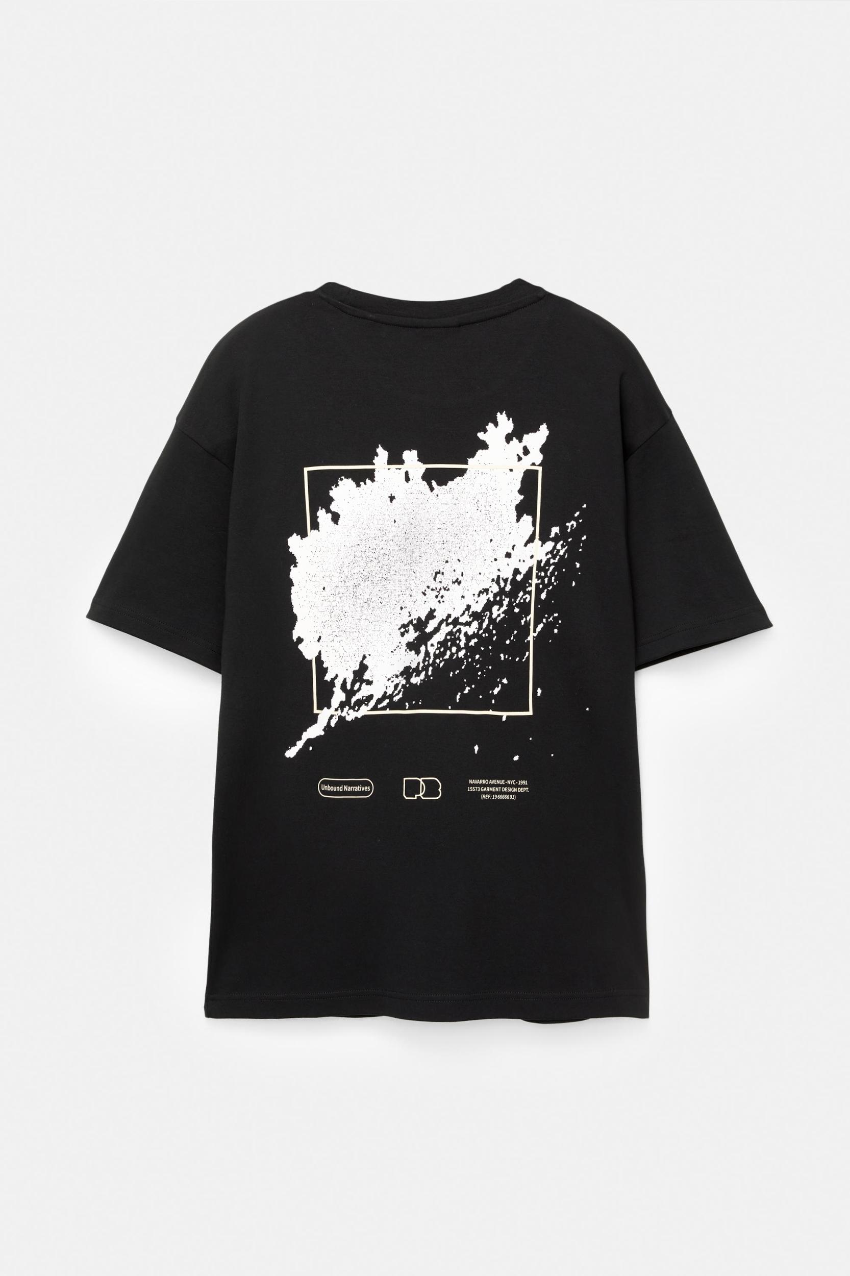 Short sleeve sweatshirt with graphic Product Image