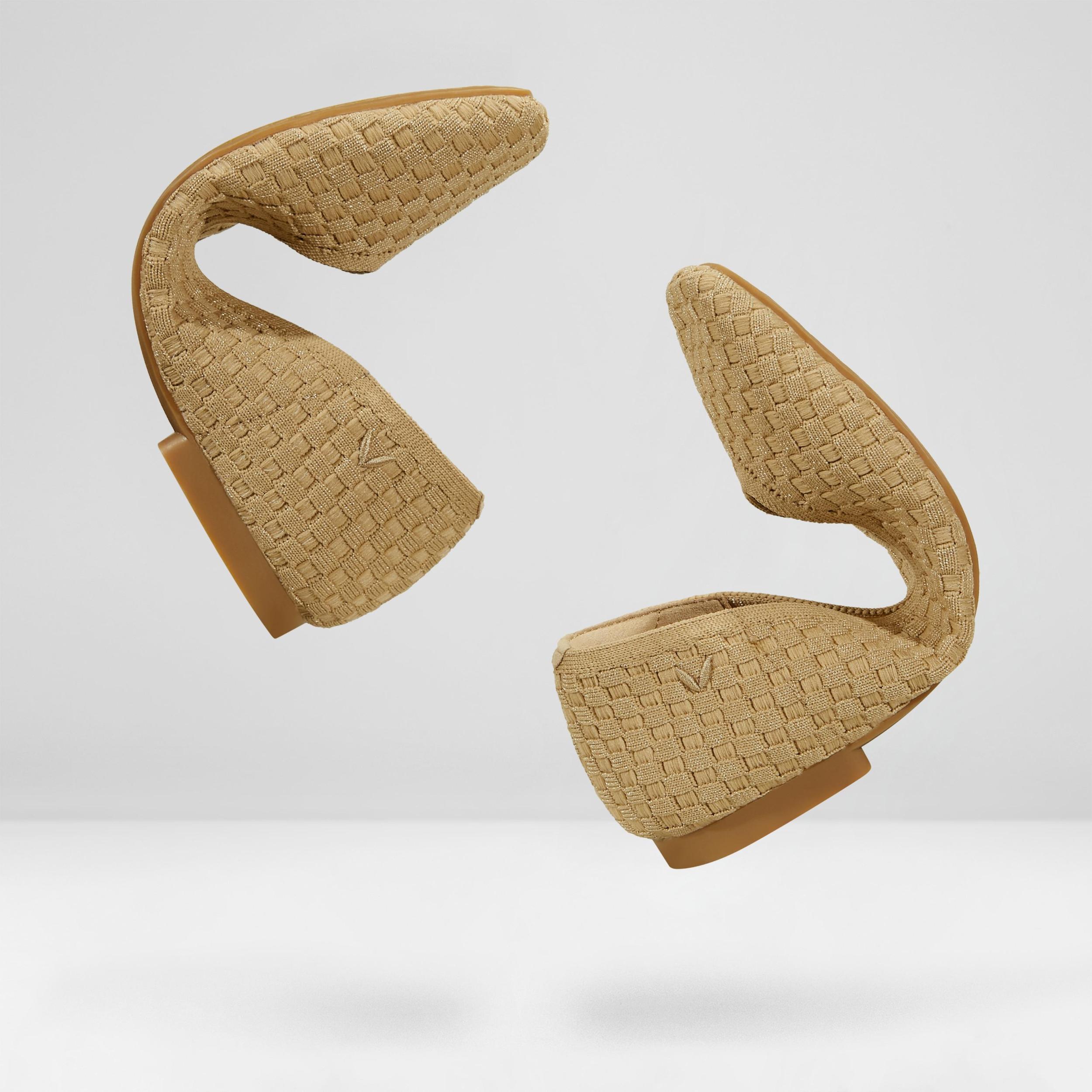 Square-Toe V-Cut Flats (Margot 2.0) Product Image