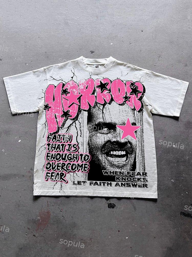 Shining - Faith Over Fear Graphics Cotton T-Shirt Product Image