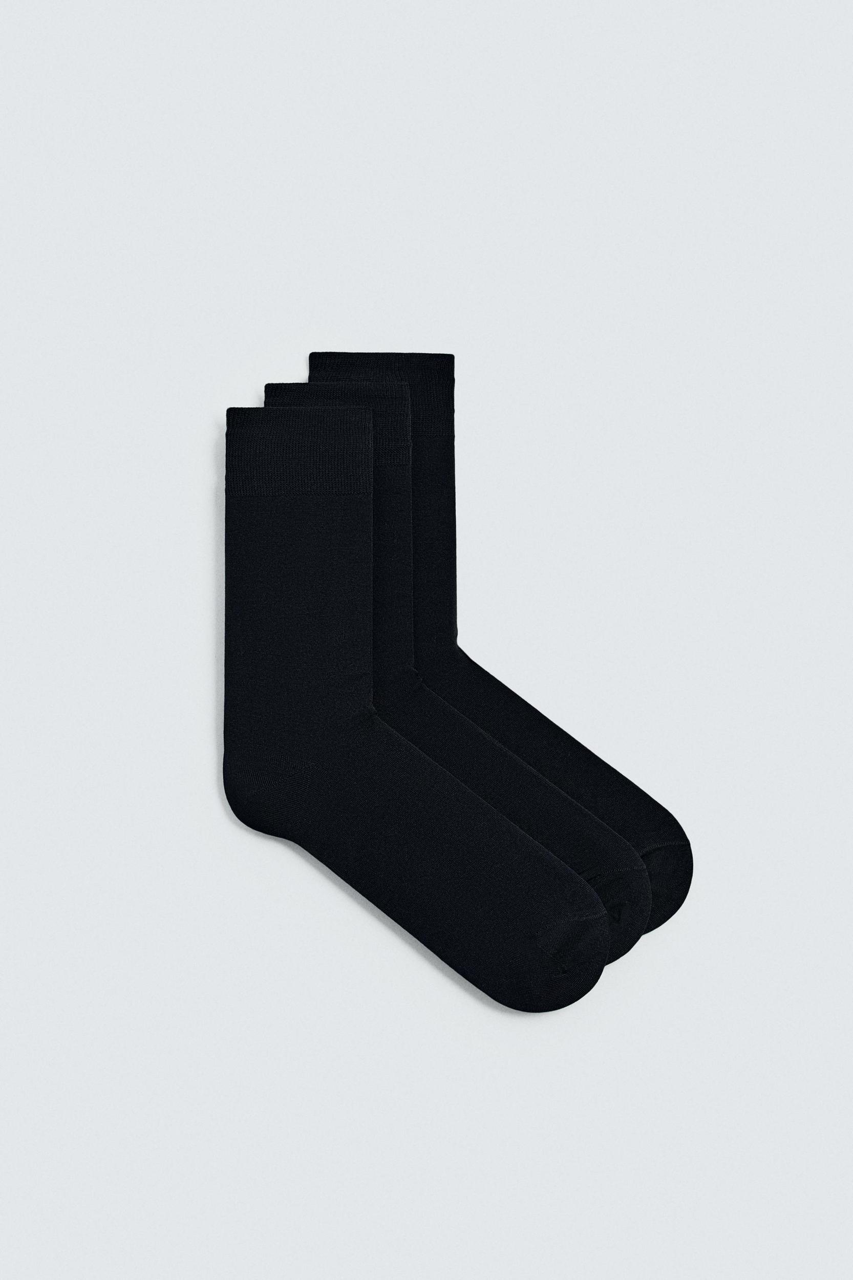 THREE-PACK OF MERCERIZED SOCKS Product Image