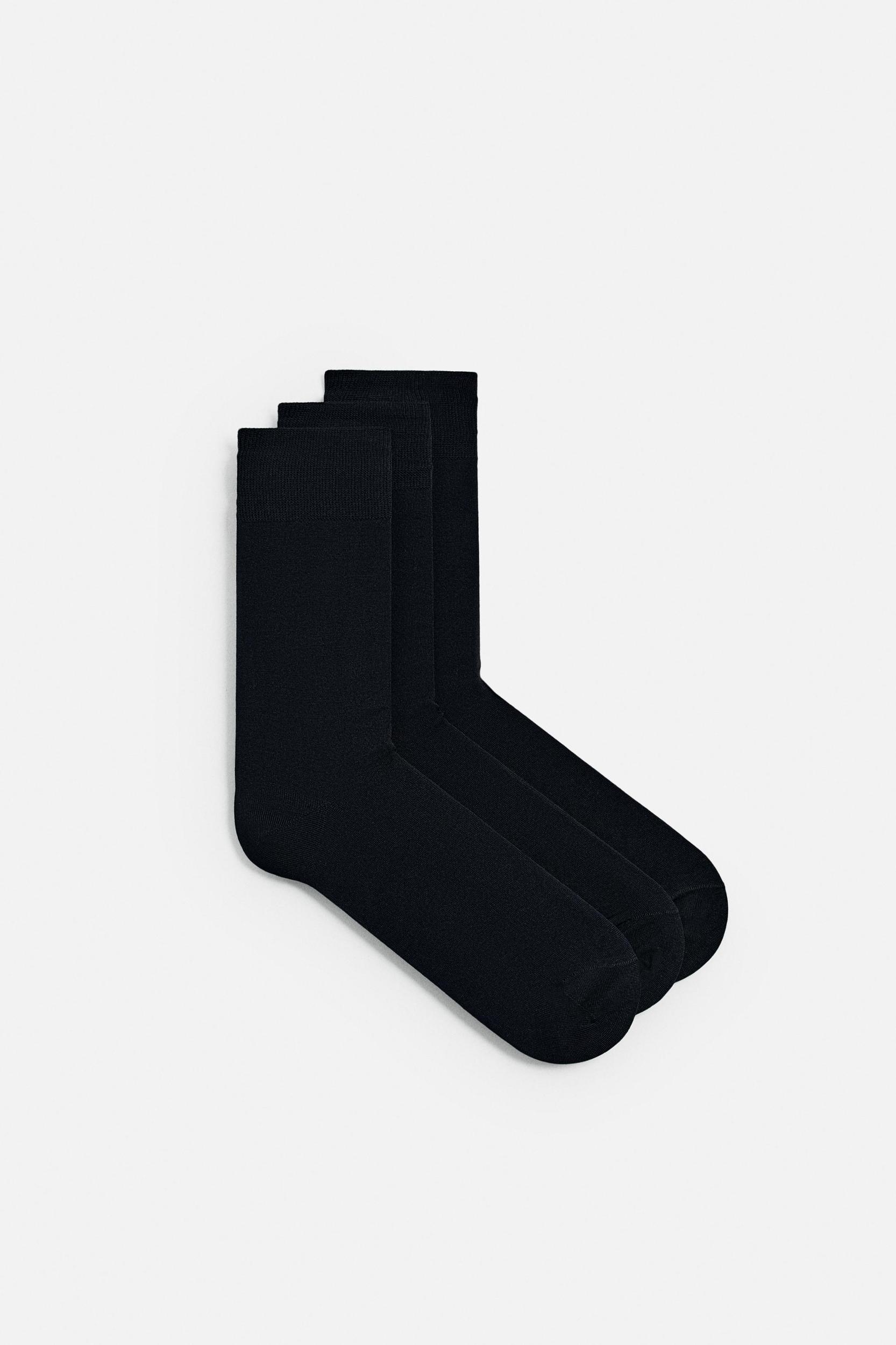 THREE-PACK OF MERCERIZED SOCKS Product Image