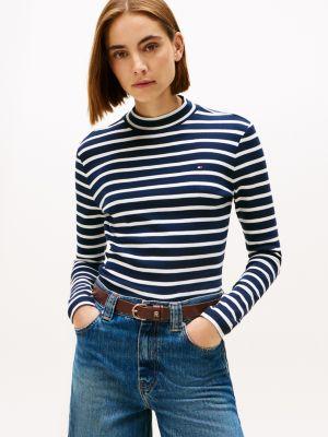 Mockneck Stretch Knit Top Product Image