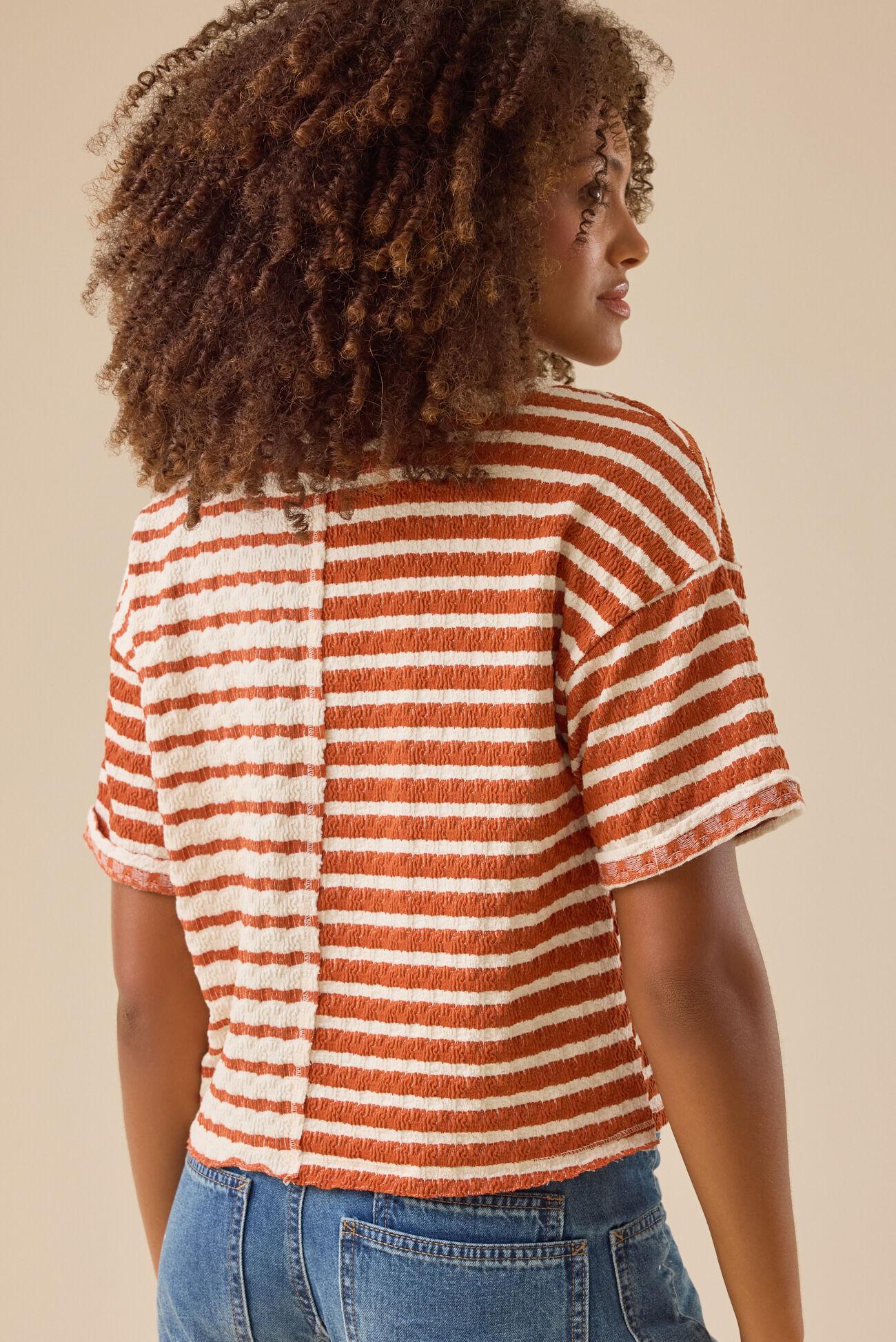 Vala Striped Knit Top Product Image