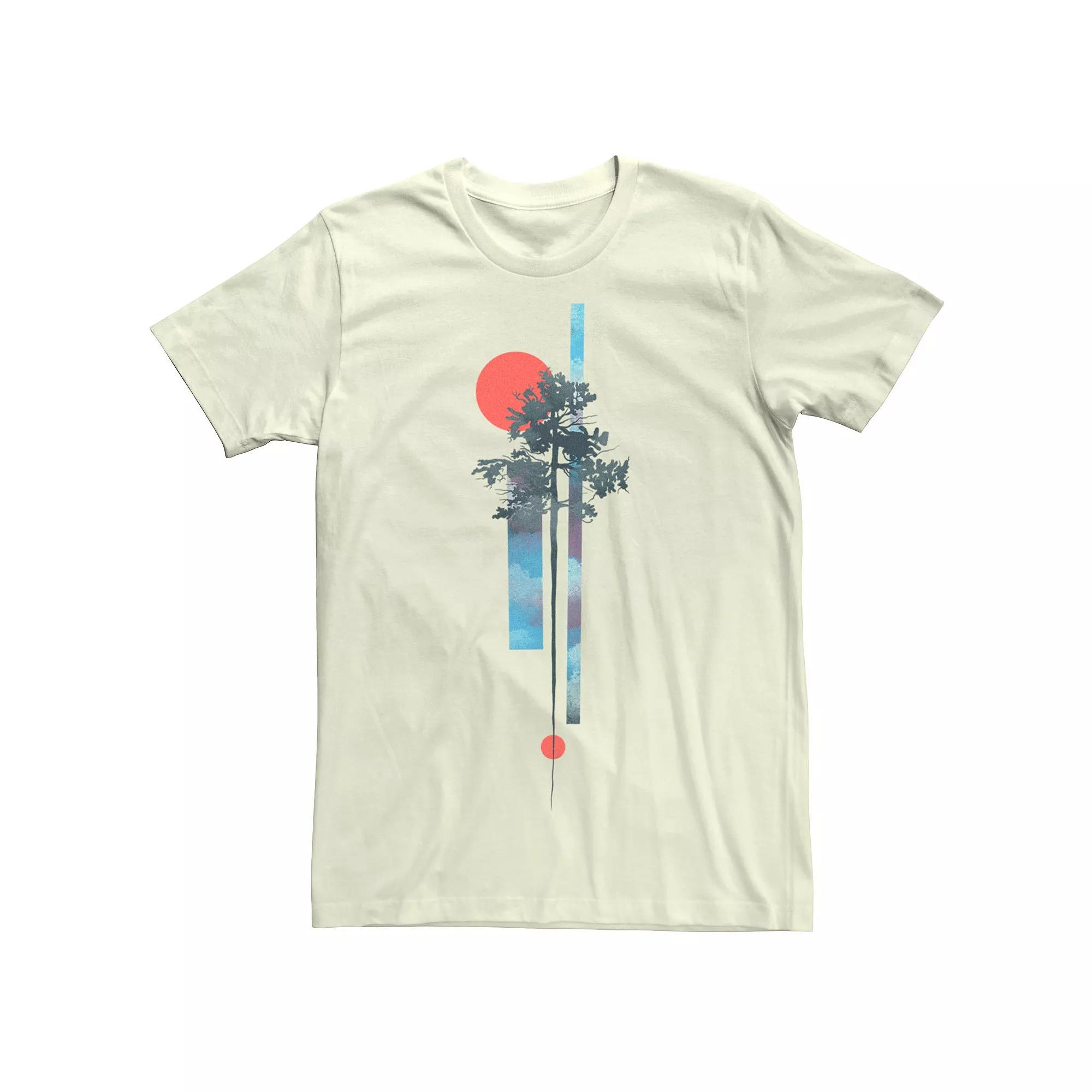 Men's Abstract Nature Tree Graphic Tee,  Product Image