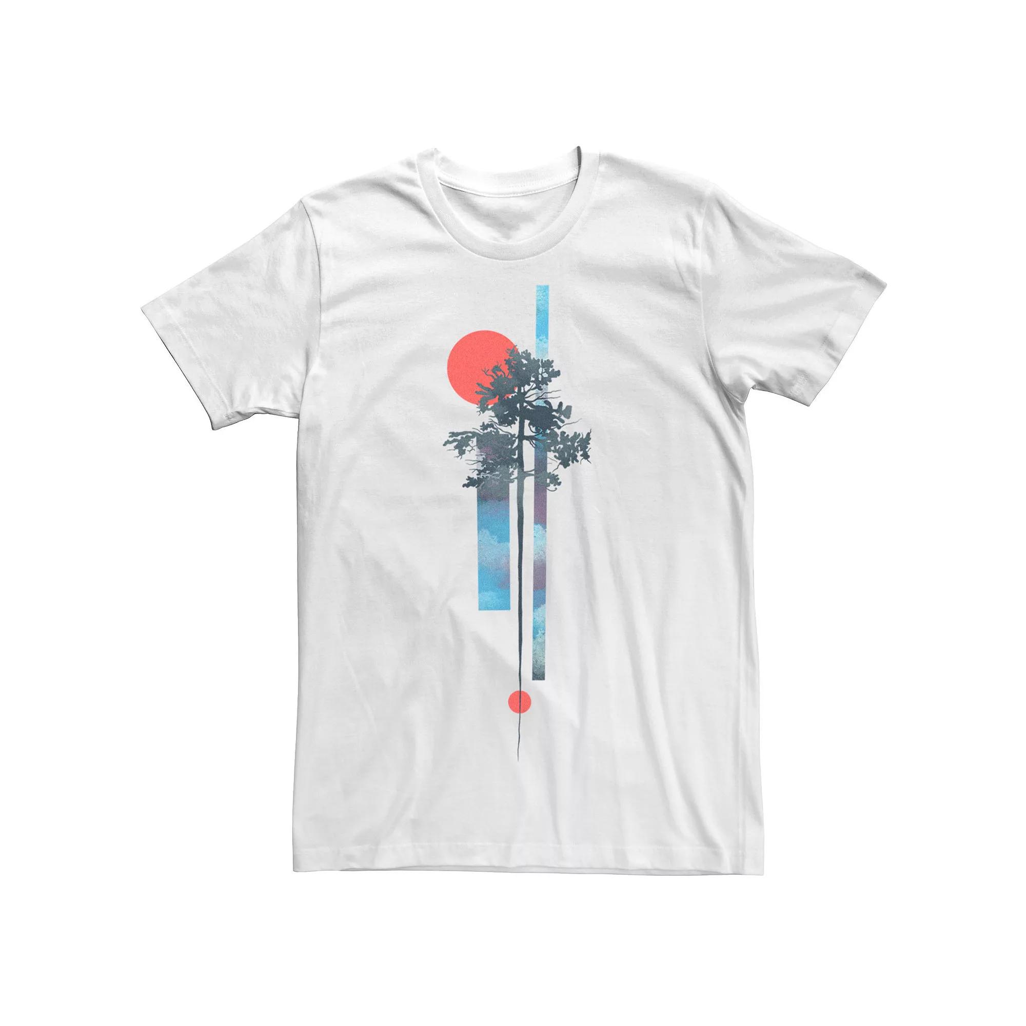 Men's Abstract Nature Tree Graphic Tee,  Product Image