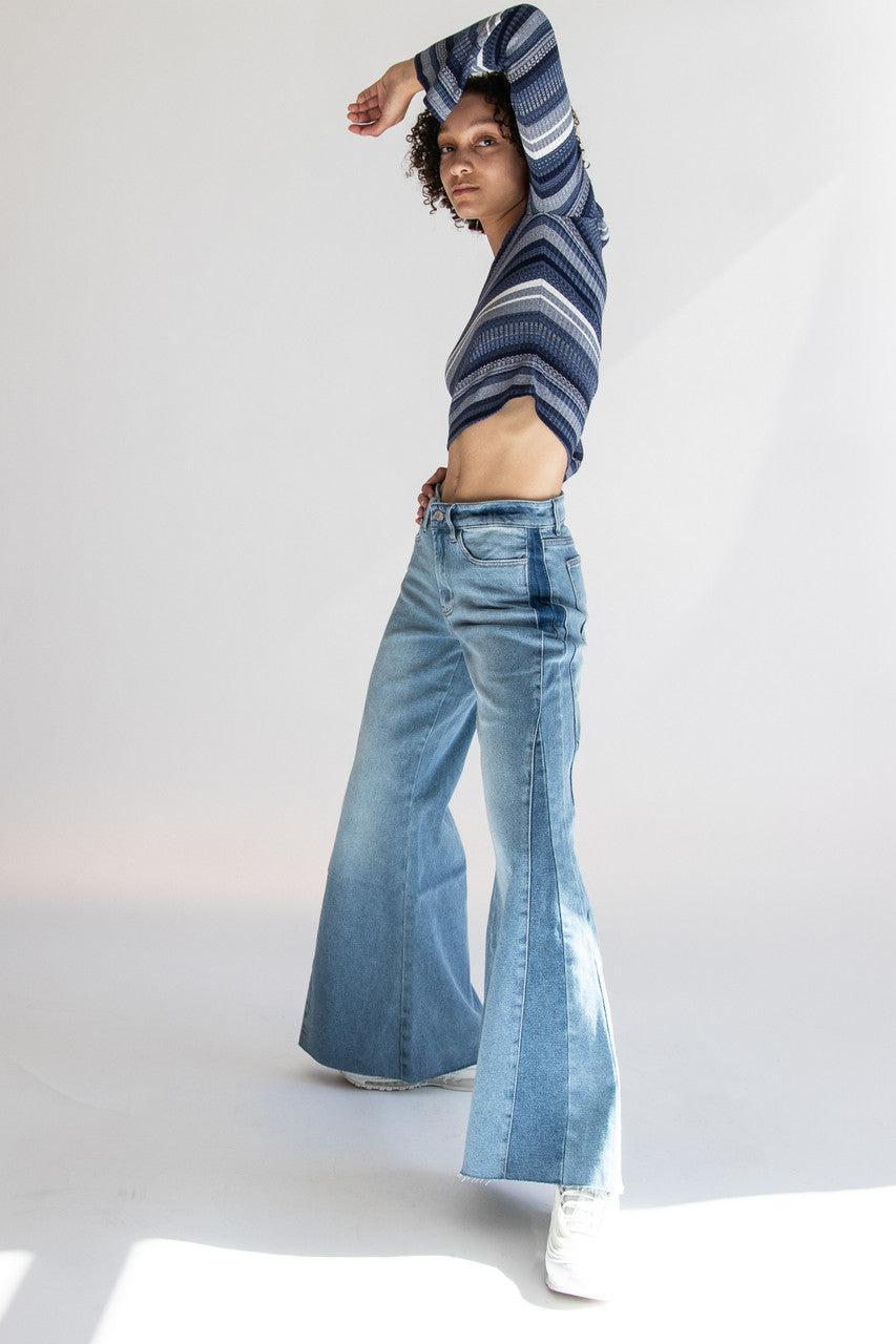 Panel Palazzo Jeans Product Image