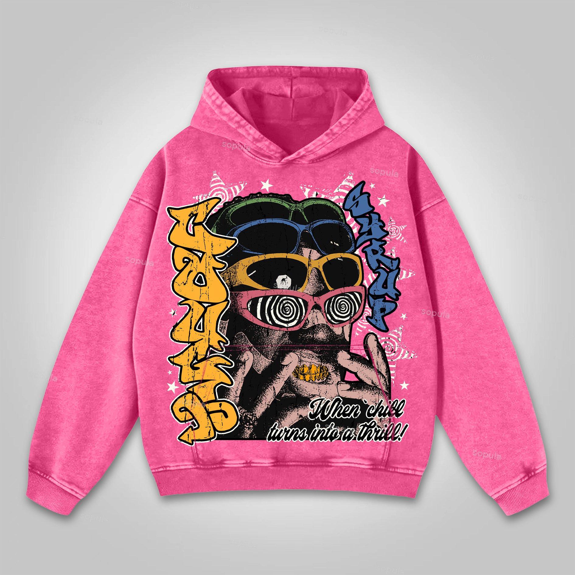 Men's Vintage Street Over Matter Graphic Washed Hoodie Product Image