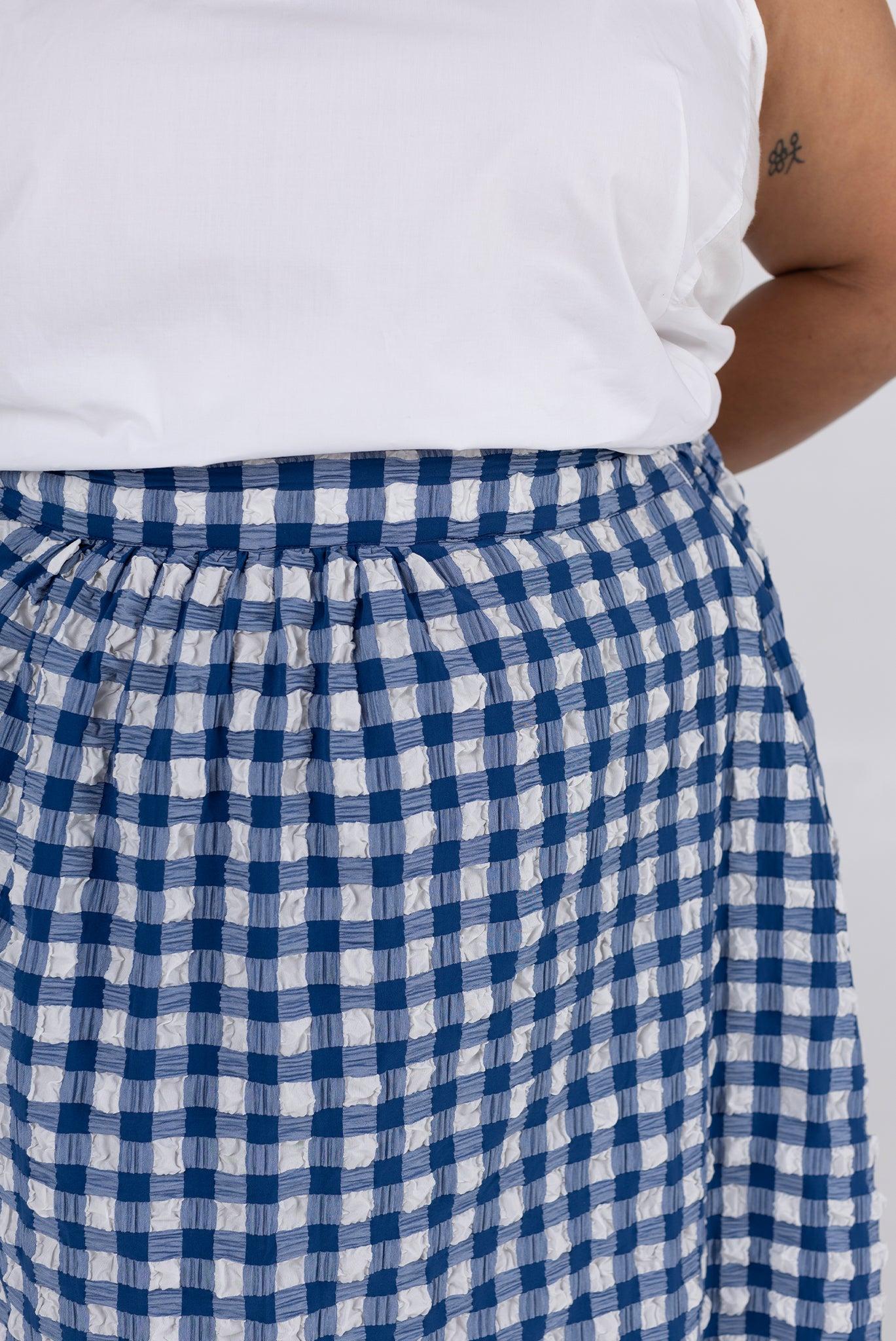 Saturday Skirt - Navy Check Product Image