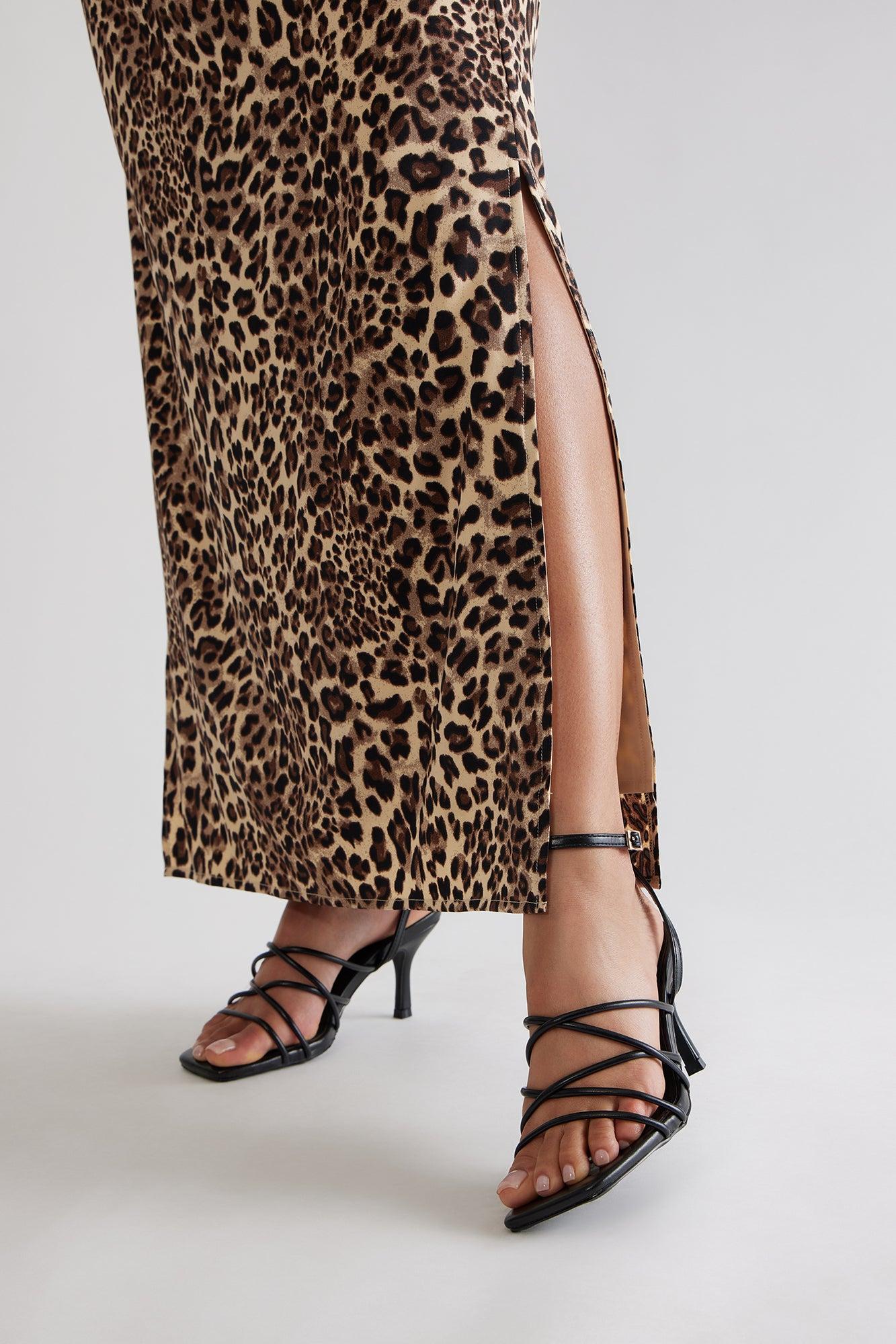 Meliora Faux Leather Ankle Strap Heels - Black Product Image