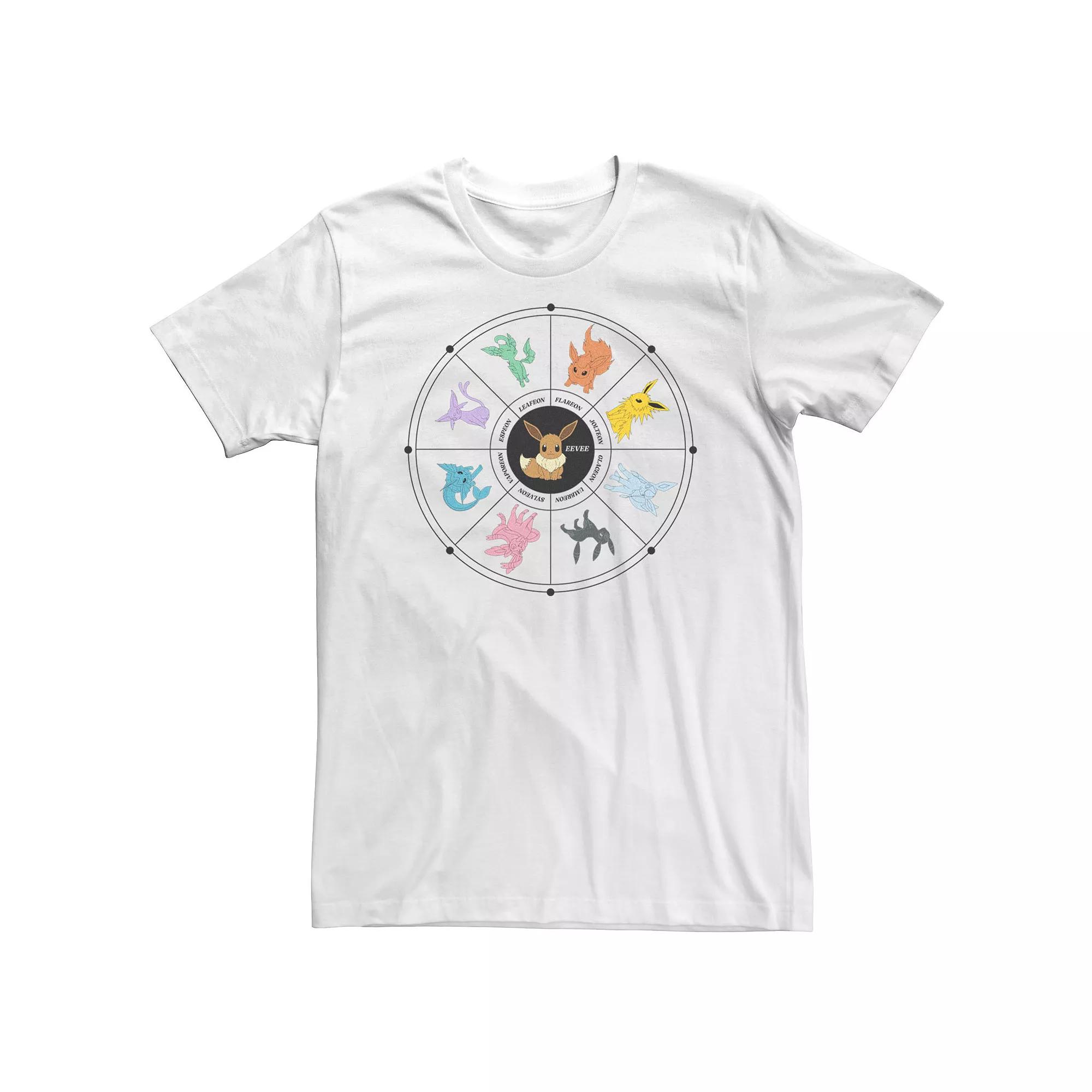 Big & Tall Pokemon Eevee Evolution Tarot Card Graphic Tee, Men's,  Product Image