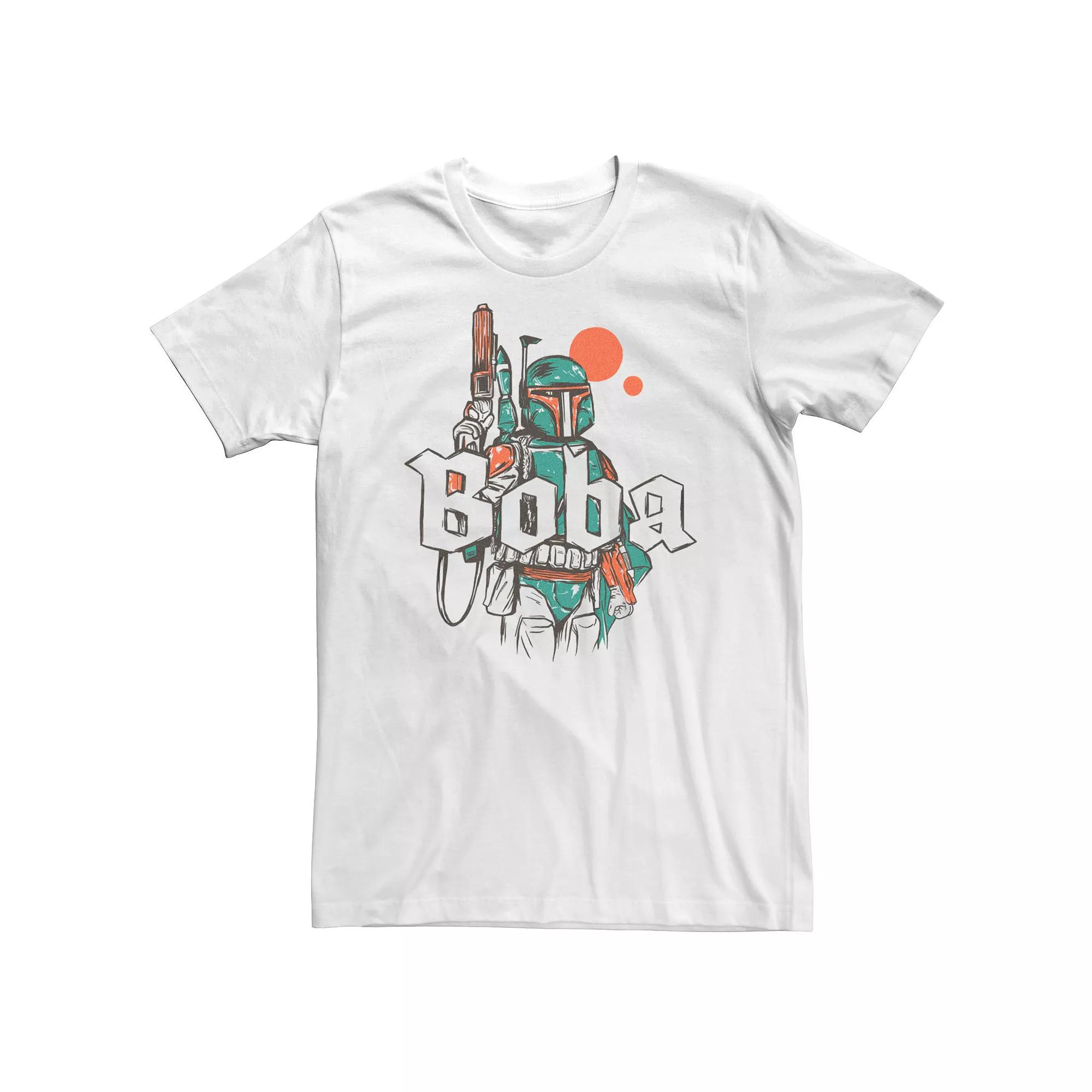 Big & Tall Star Wars Boba Fett Drawing Tee, Men's,  Product Image