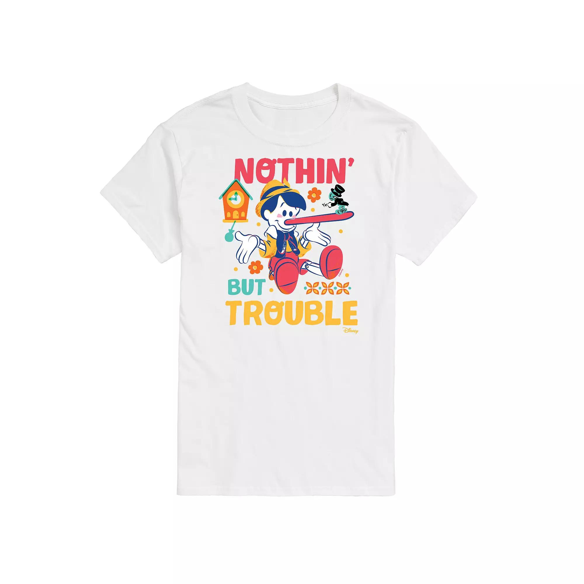 Disney's Pinocchio Men's Nothin' But Trouble Graphic Tee,  Product Image