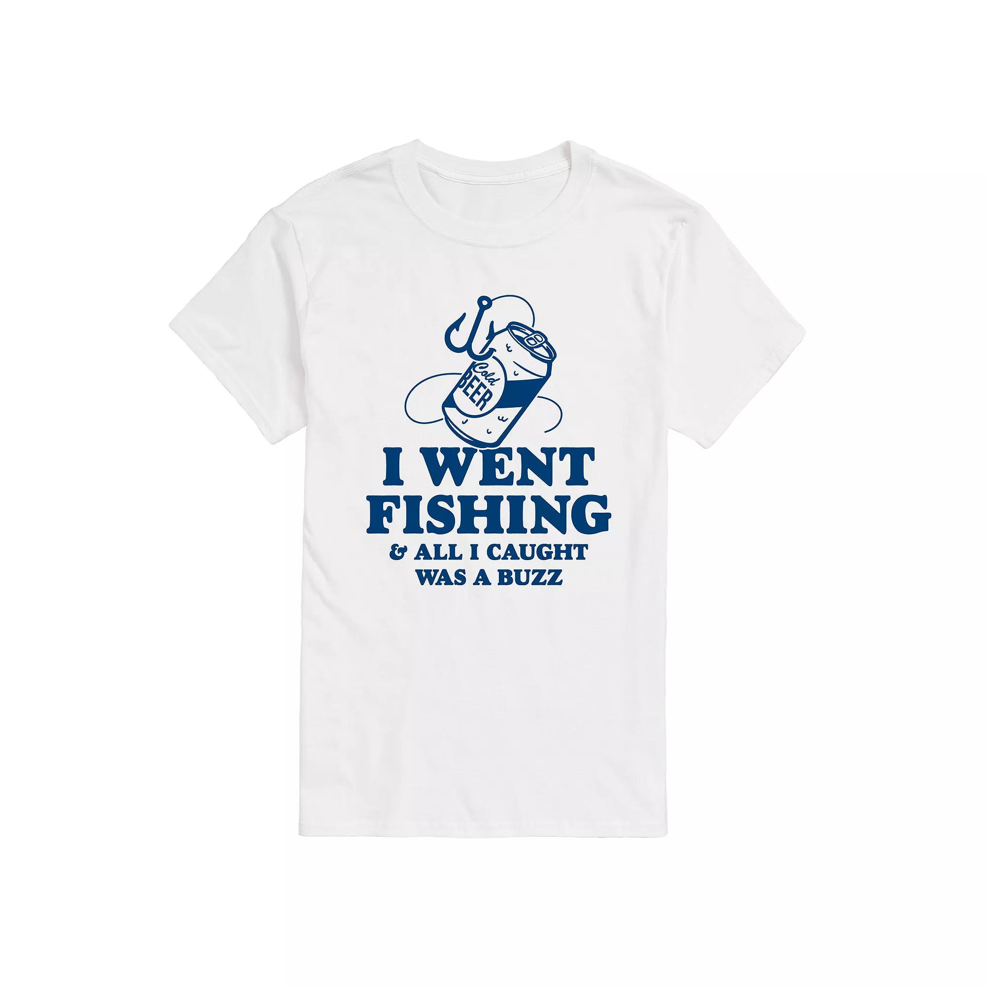 Men's Went Fishing Caught A Buzz Graphic Tee,  Product Image