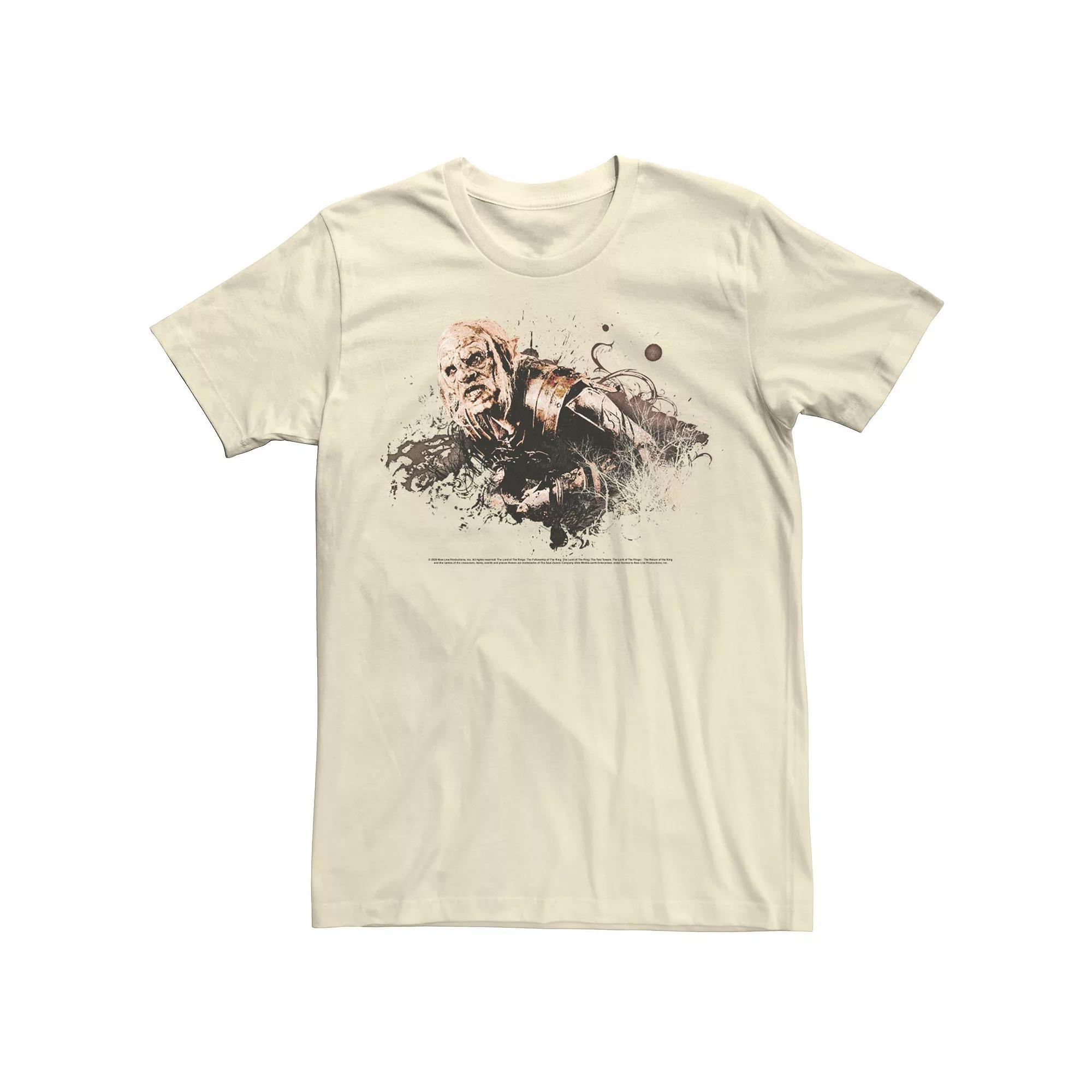 Men's The Lord Of The Rings Orc Paint Splatter Portrait Tee,  Product Image