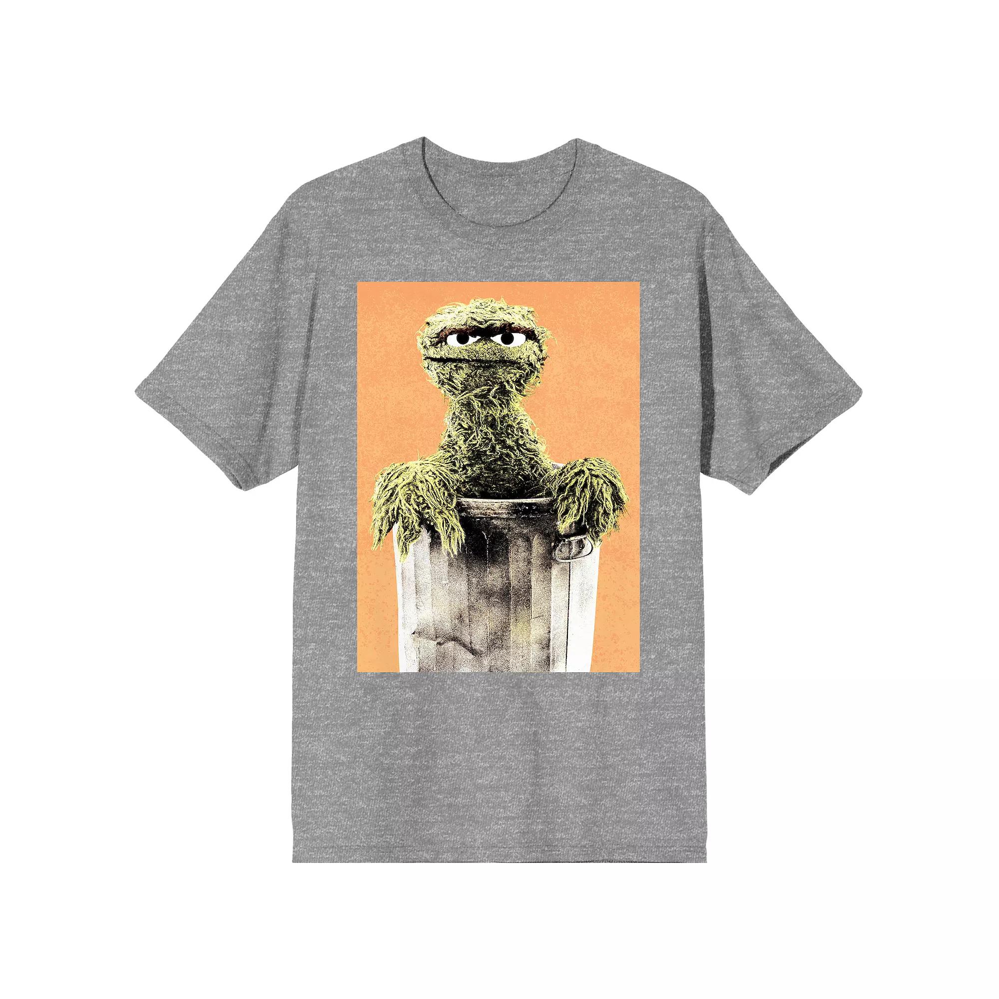Men's Oscar the Grouch Trash Can Tee,  Product Image