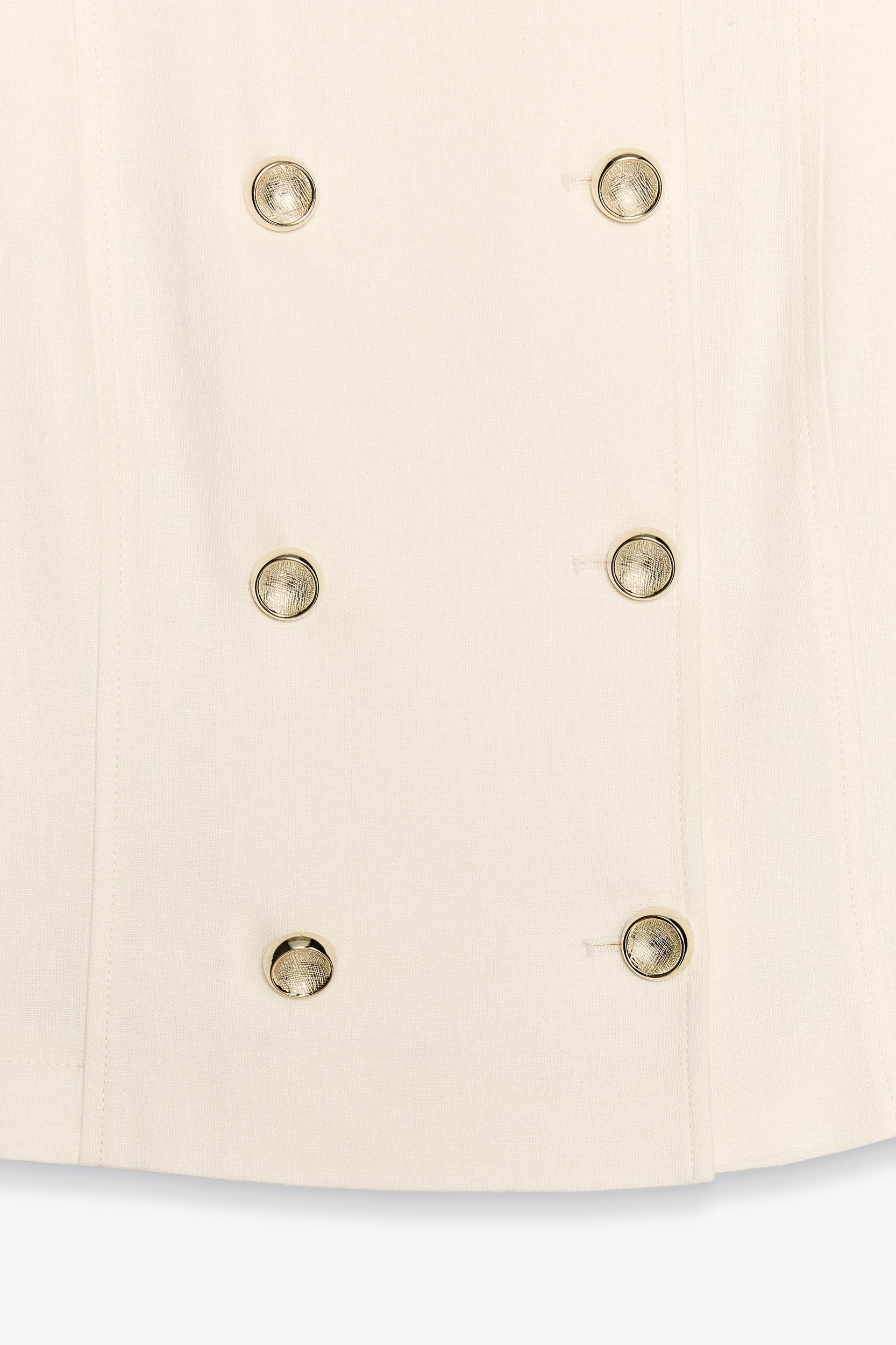 LINEN DOUBLE BREASTED VEST Product Image