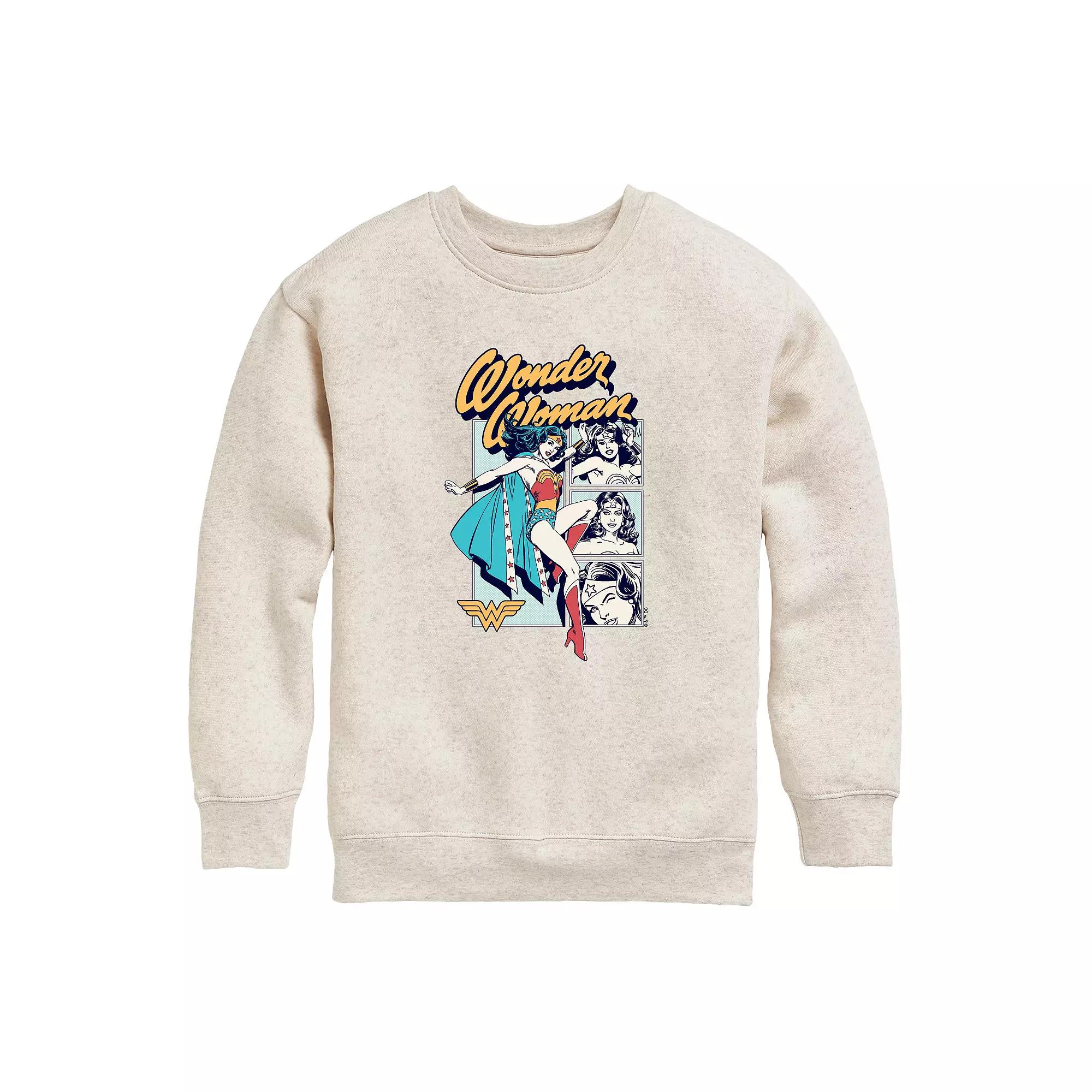 Girls 7-16 Wonder Women Comic Panels Fleece, Girl's,  Product Image