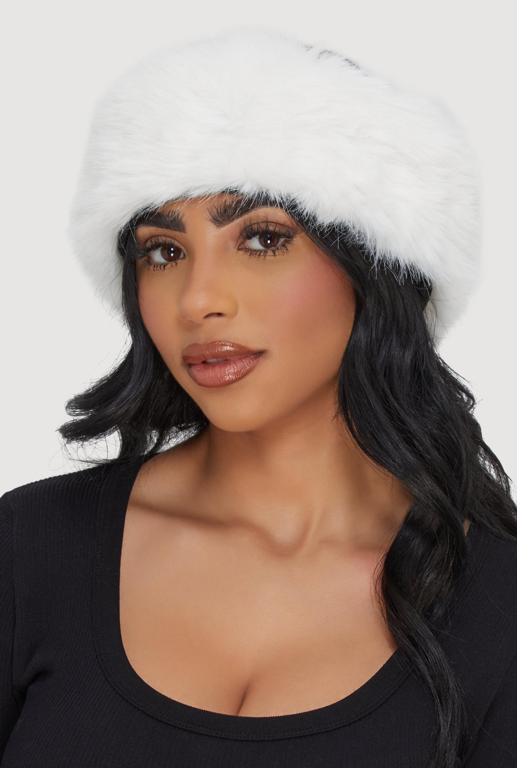 Solid Faux Fur Headband Female Product Image
