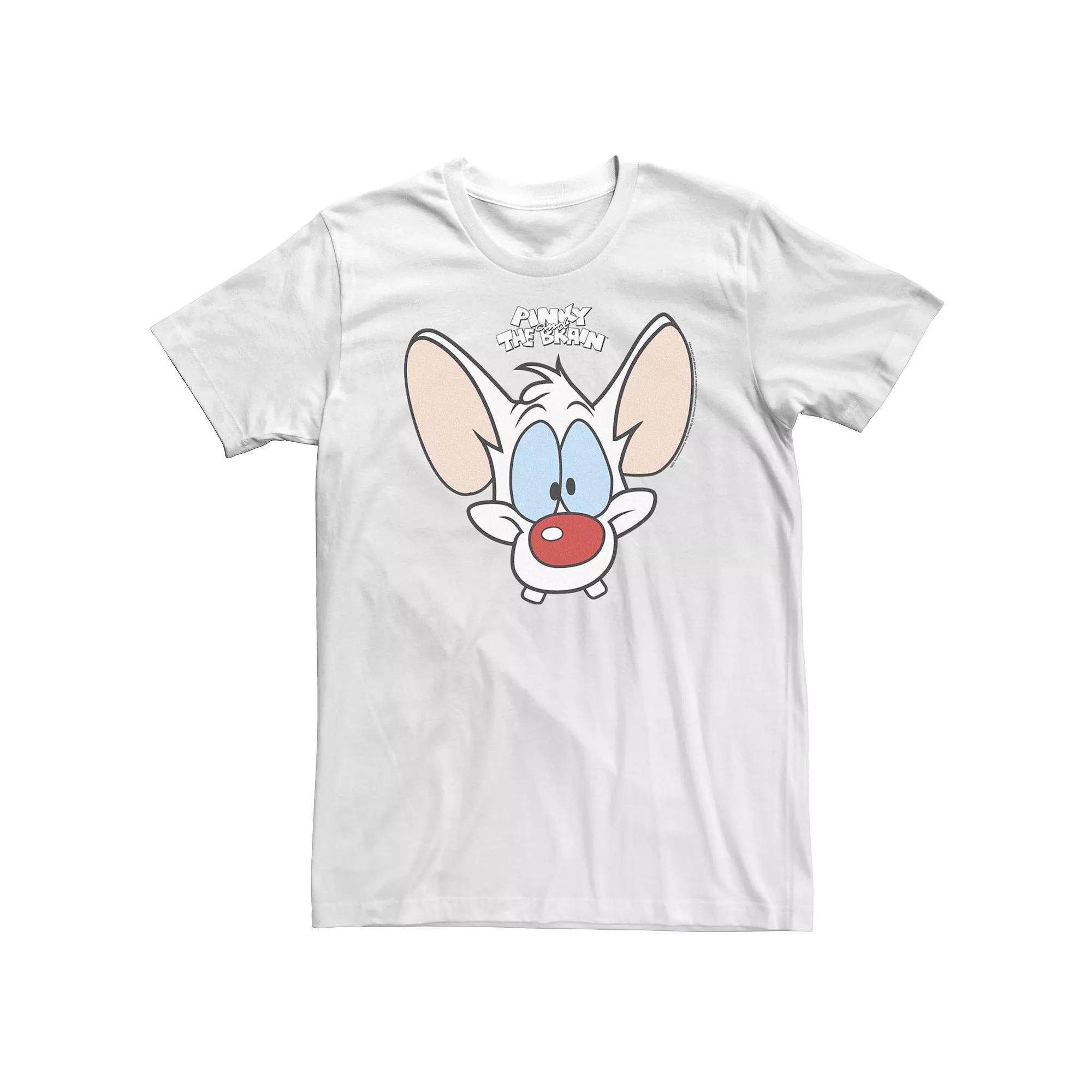 Big & Tall Pinky And The Brain Pinky Big Face Tee, Men's,  Product Image