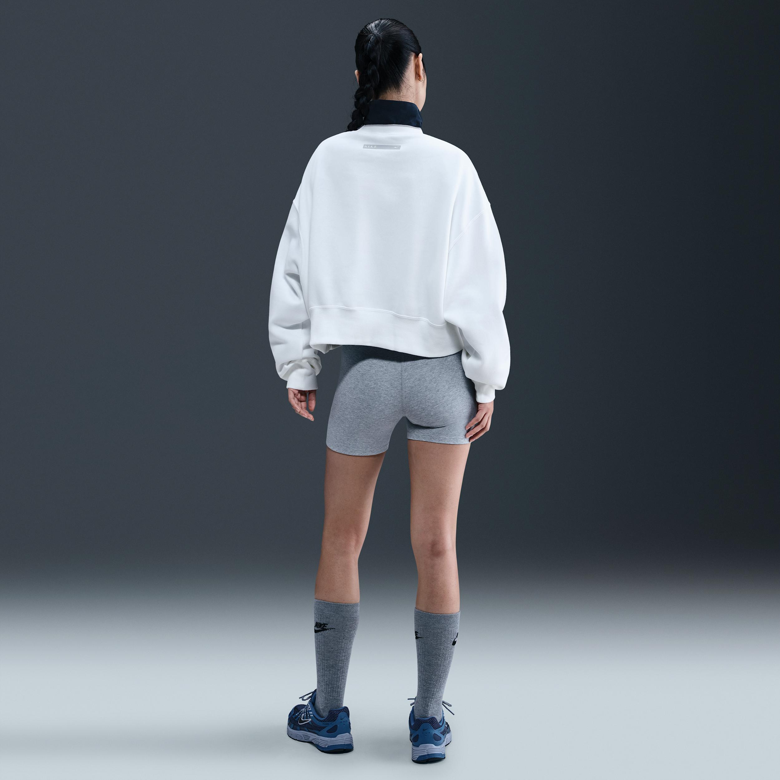 Womens Nike Sportswear Phoenix Fleece Oversized Crew-Neck Sweatshirt | IH4056-100 Product Image