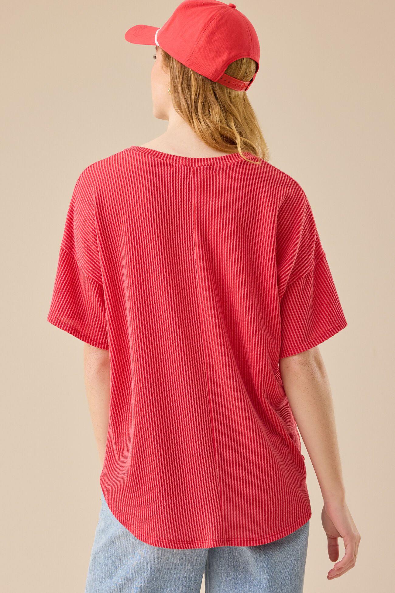 Alessia Ribbed Tunic Top Product Image