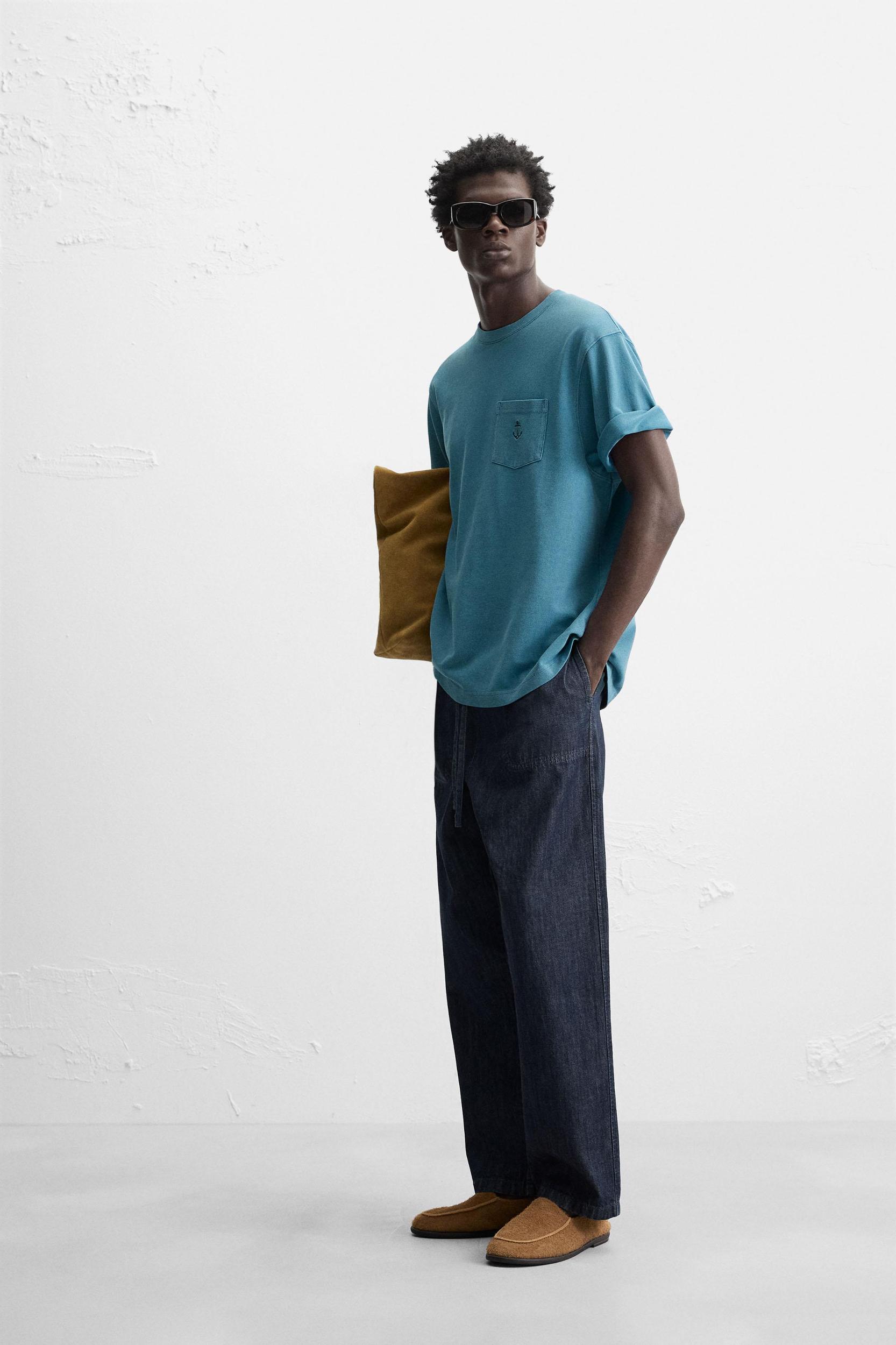 EMBROIDERED PIQUÉ T-SHIRT Product Image