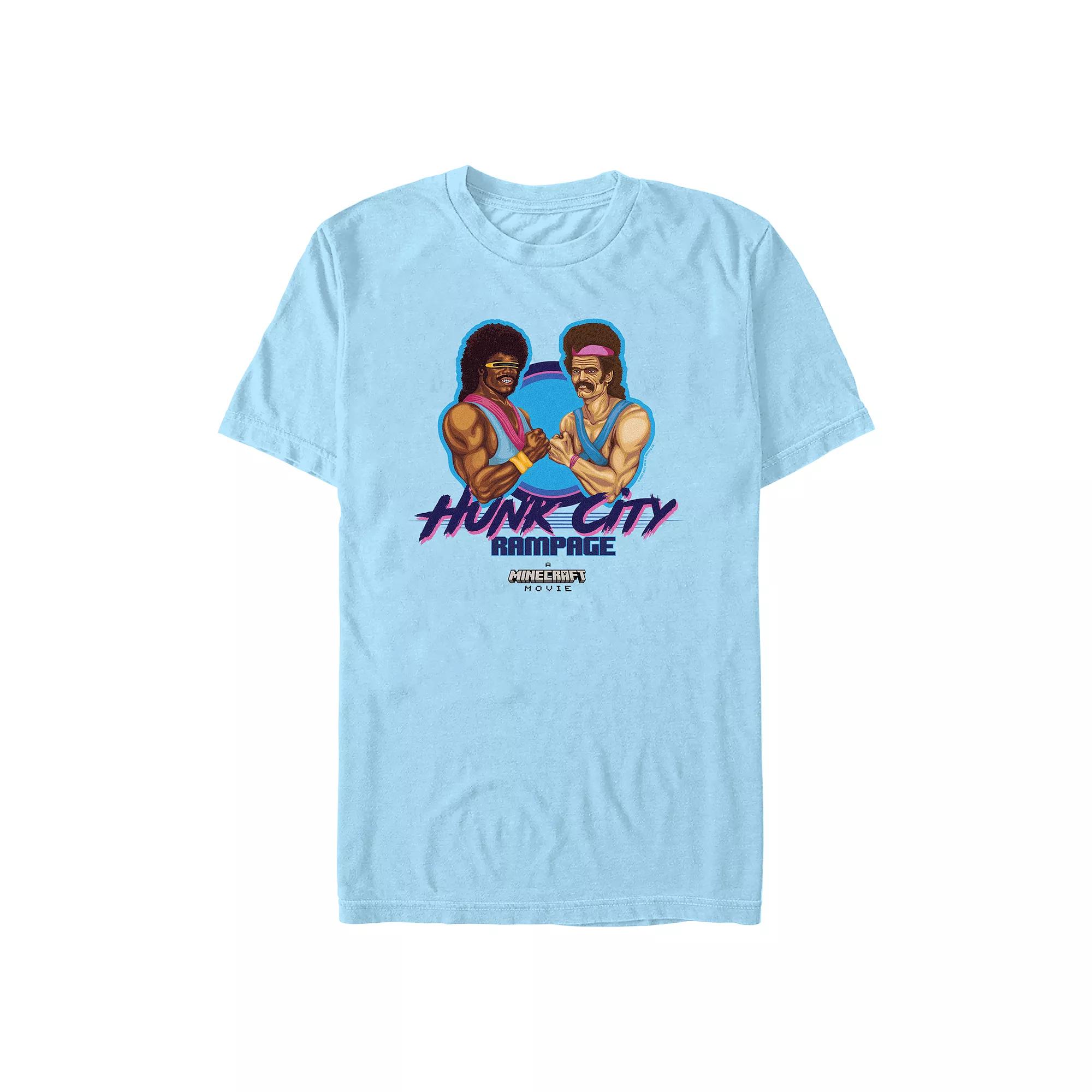 Men's Minecraft Movie Hunk City Rampage Graphic Tee,  Product Image