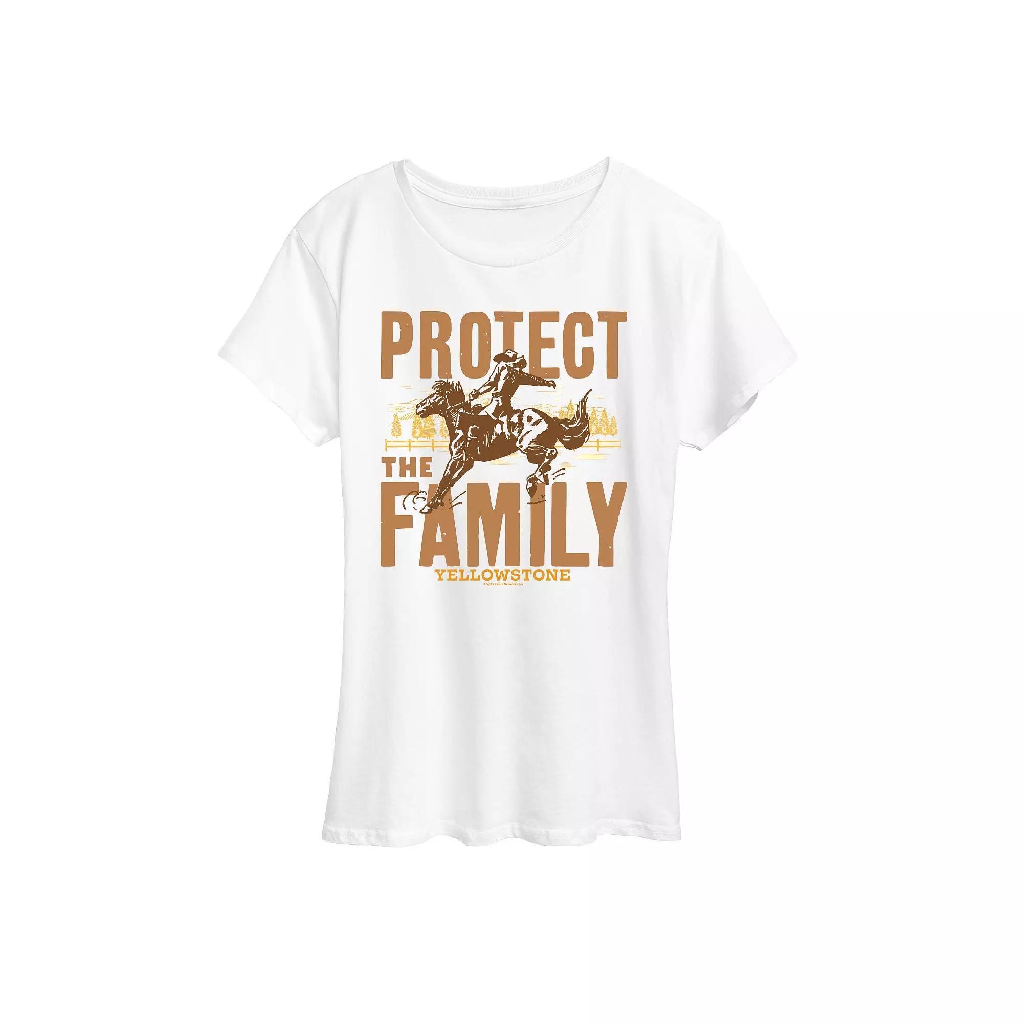 Women's Yellowstone Protect The Family Graphic Tee,  Product Image