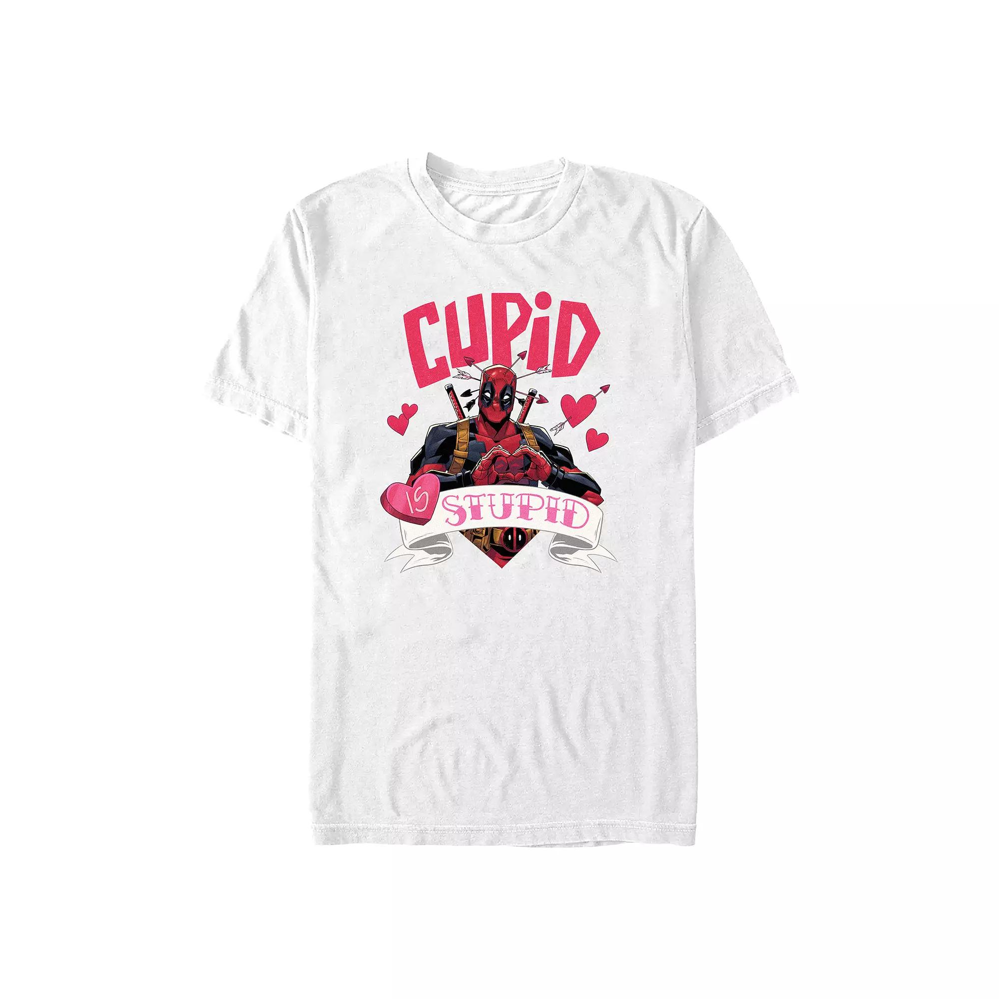 Men's Marvel Deadpool Cupid Is Stupid Graphic Tee,  Product Image